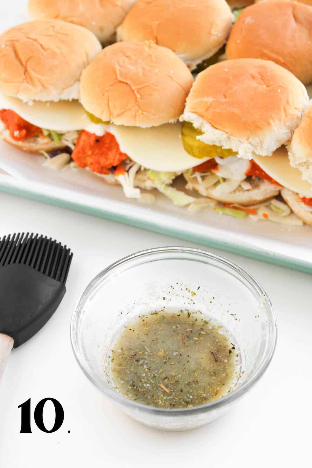 How to Make Buffalo chicken Sliders Step 10