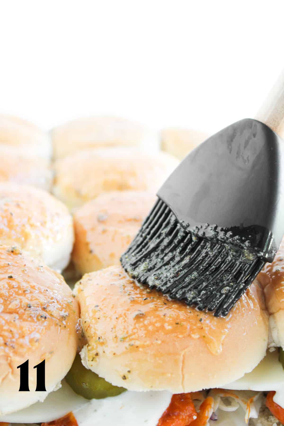 How to Make Buffalo chicken Sliders Step 11