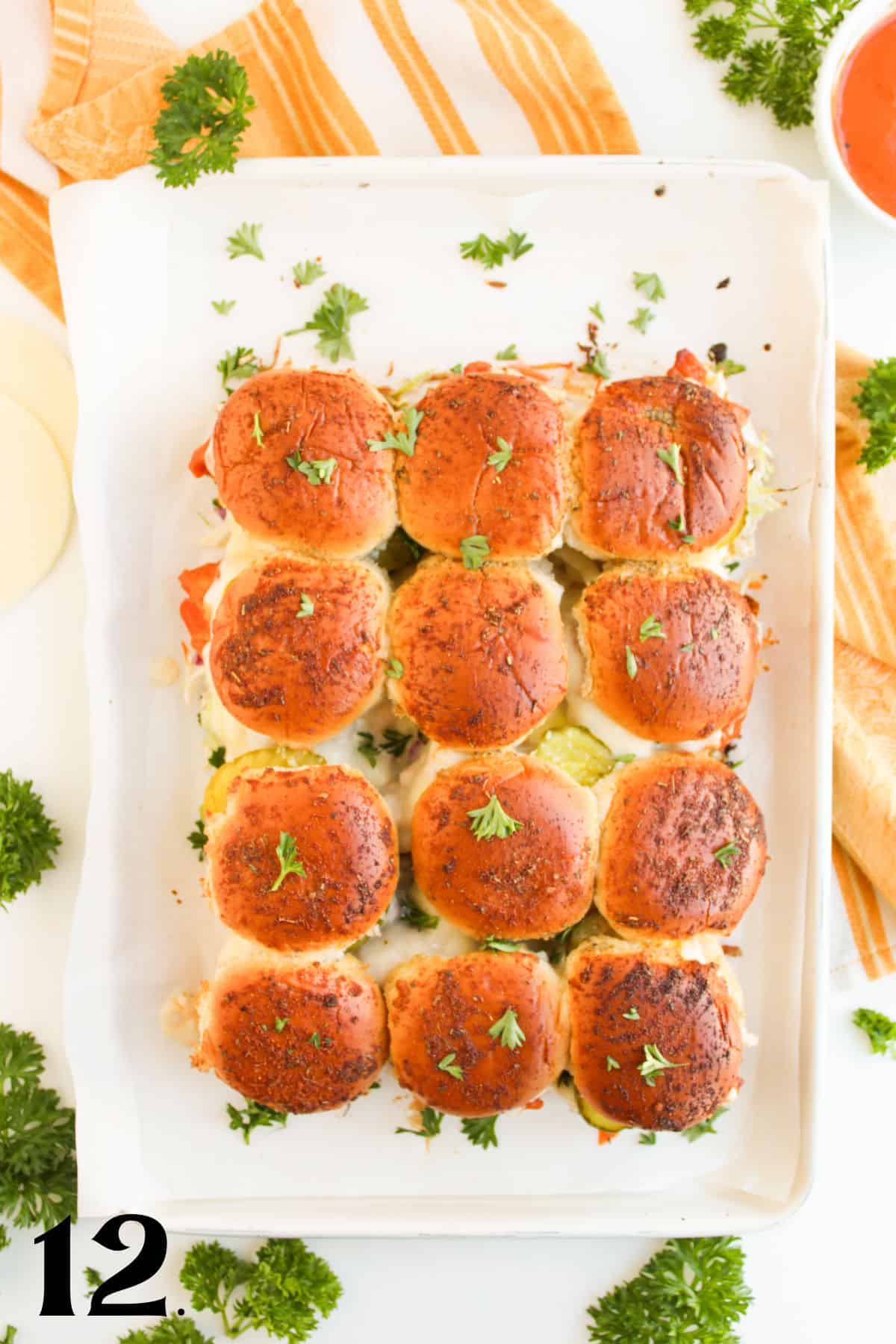 How to Make Buffalo chicken Sliders Step 12