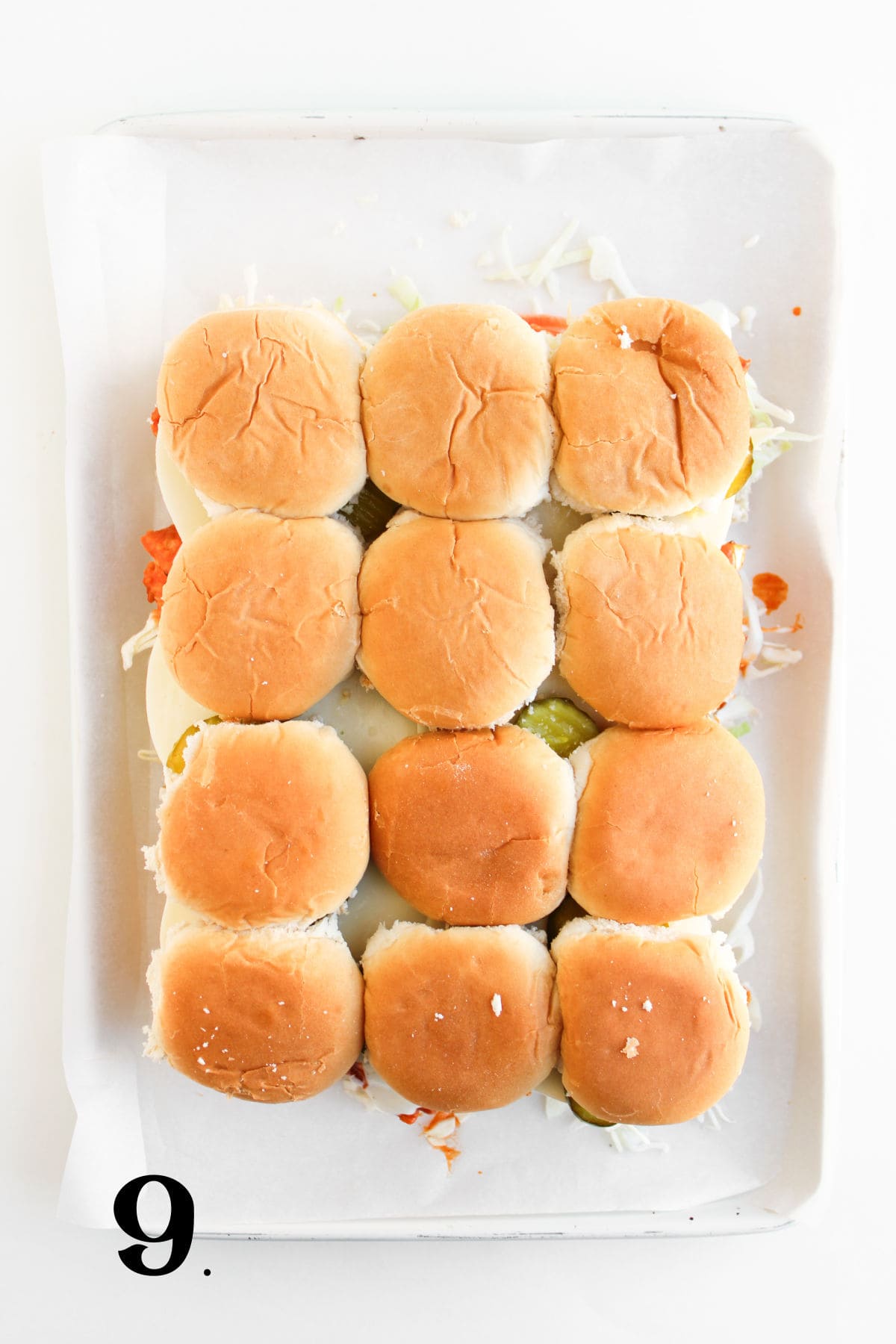 How to Make Buffalo chicken Sliders Step 9