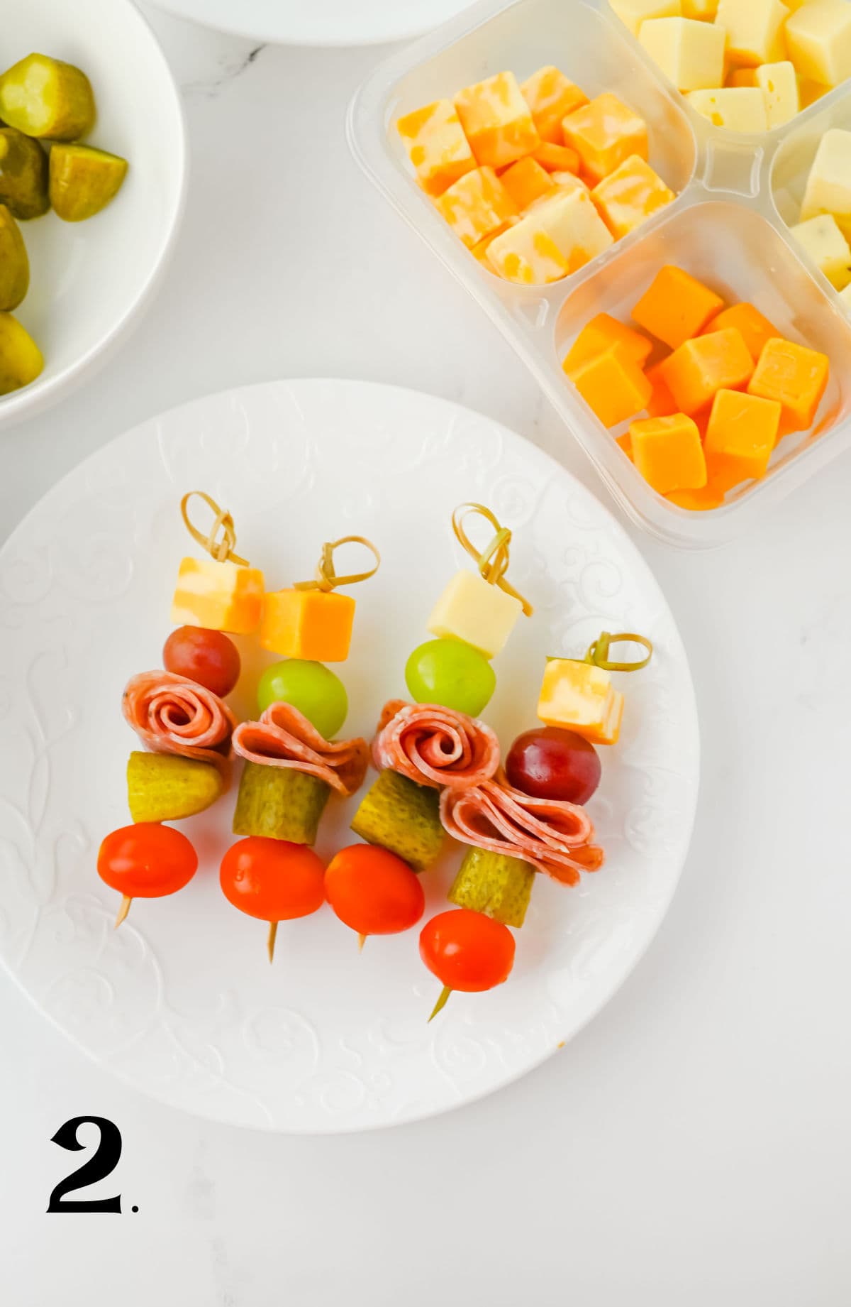 How to Make Charcuterie Skewers Step 2