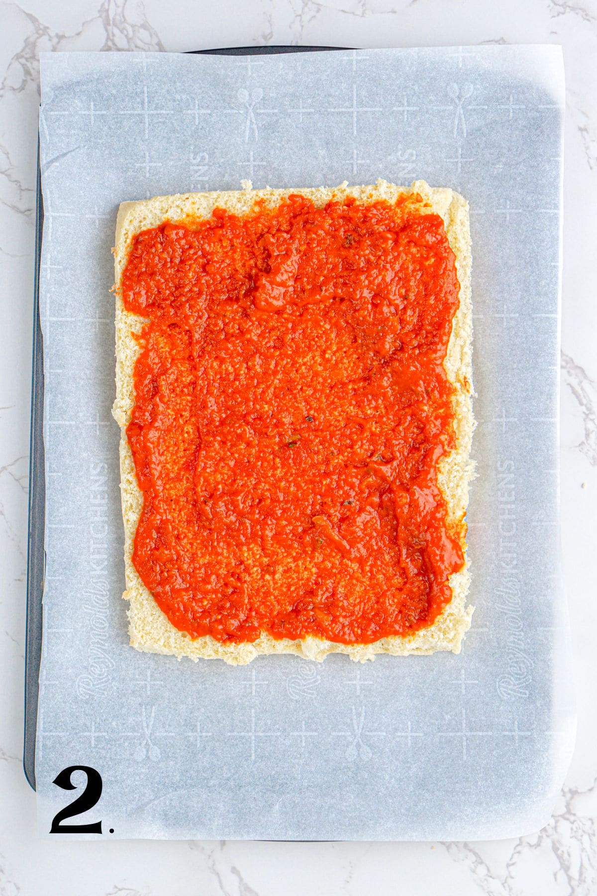 How to Make Chicken Parm Sliders Step 2