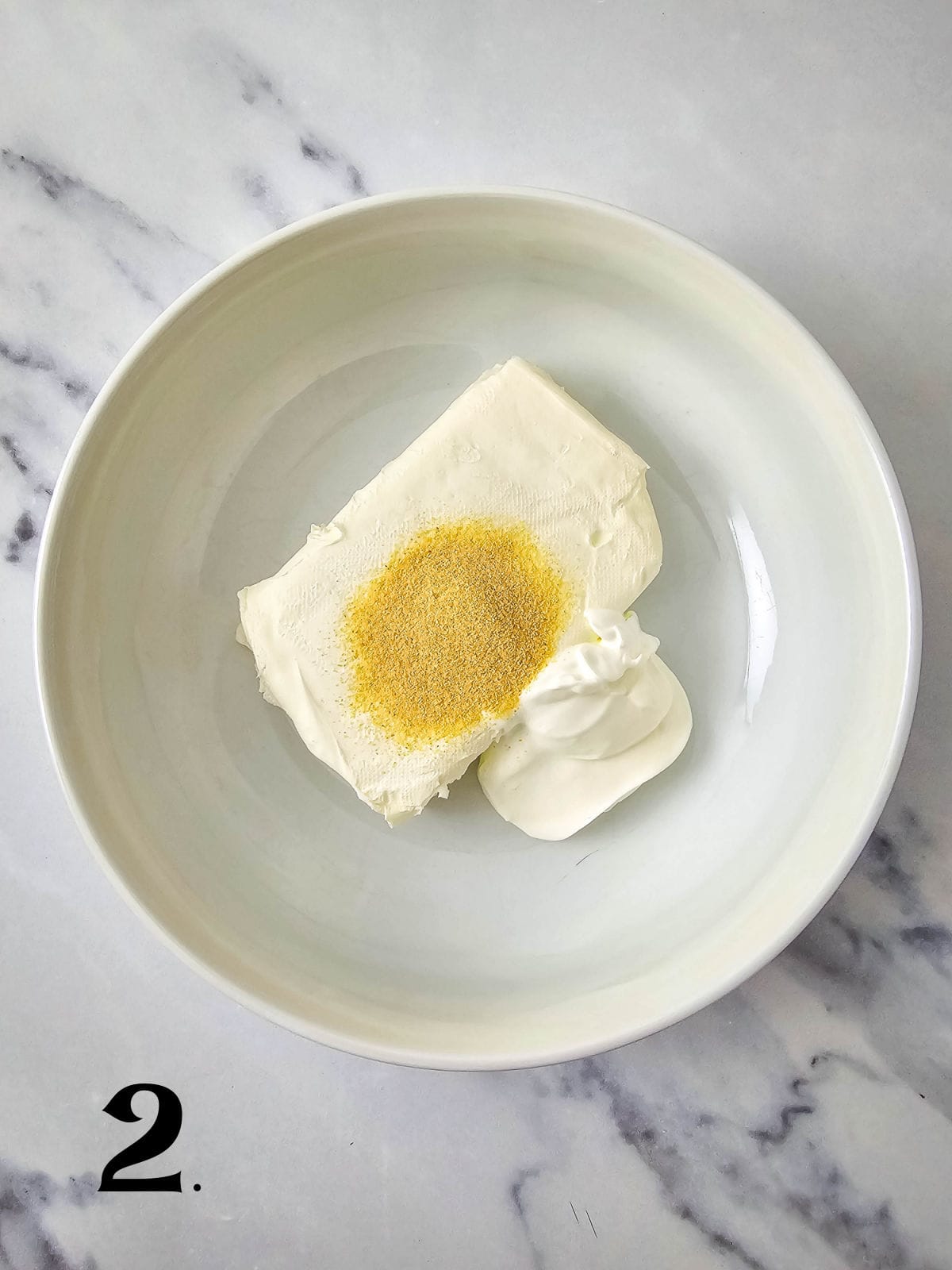 How to Make Cream Cheese ham Dip Step 2