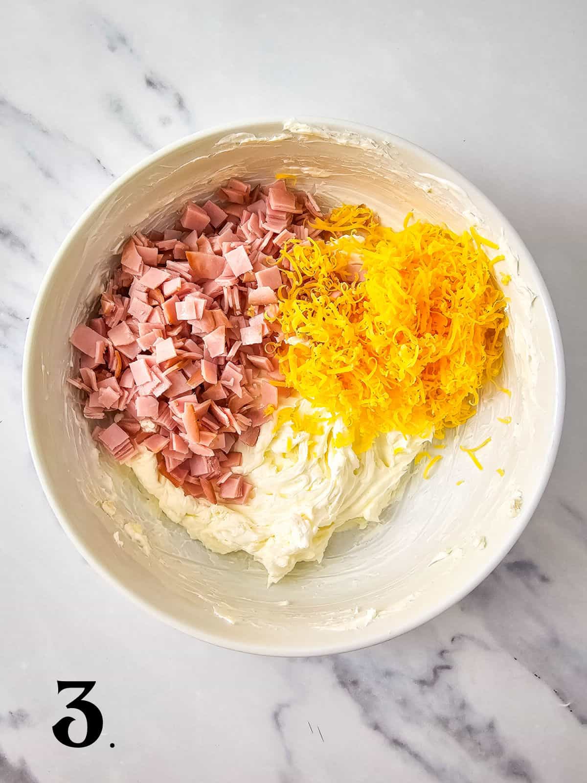 How to Make Cream Cheese ham Dip Step 3