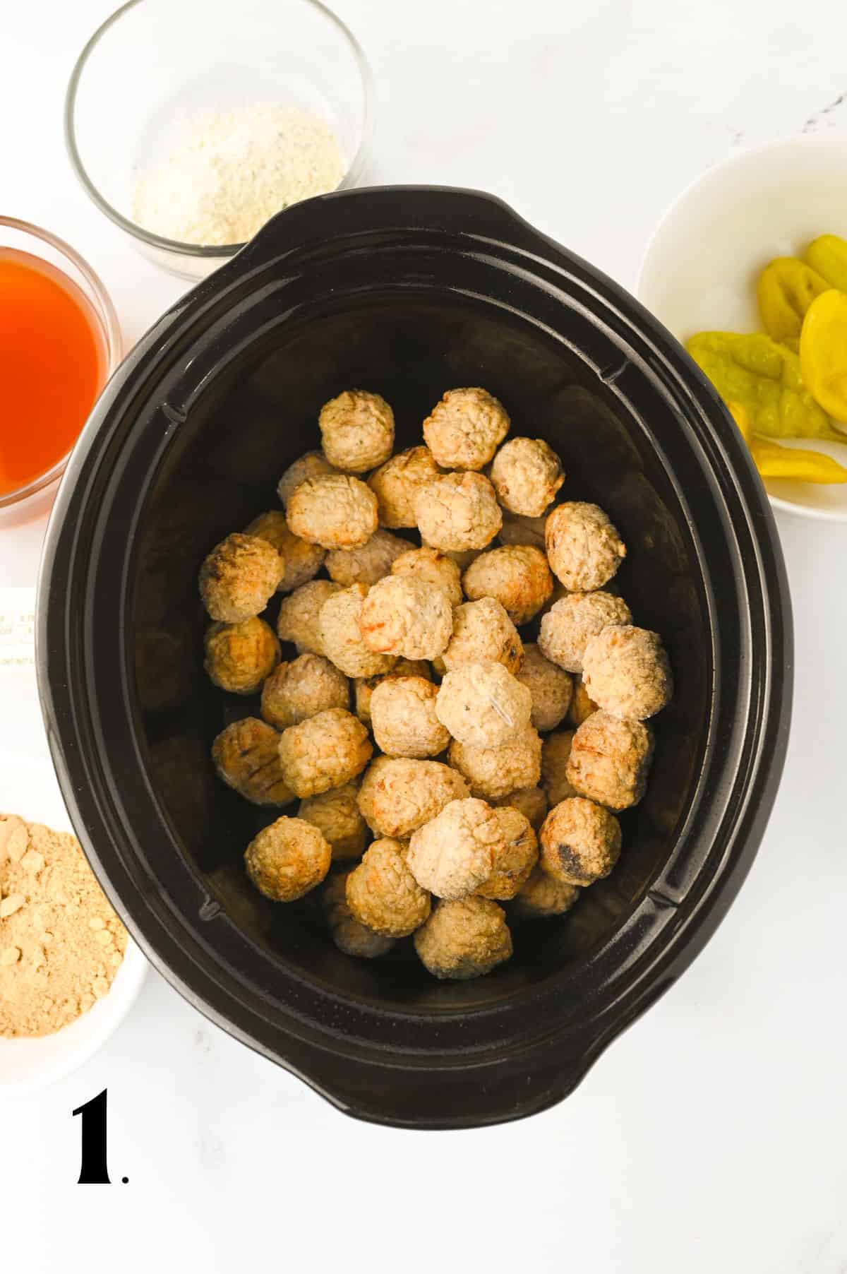 How to Make Crock Pot Mississippi Meatballs Step 1
