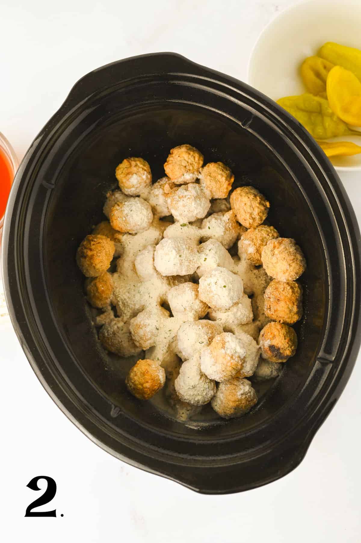 How to Make Crock Pot Mississippi Meatballs Step 2