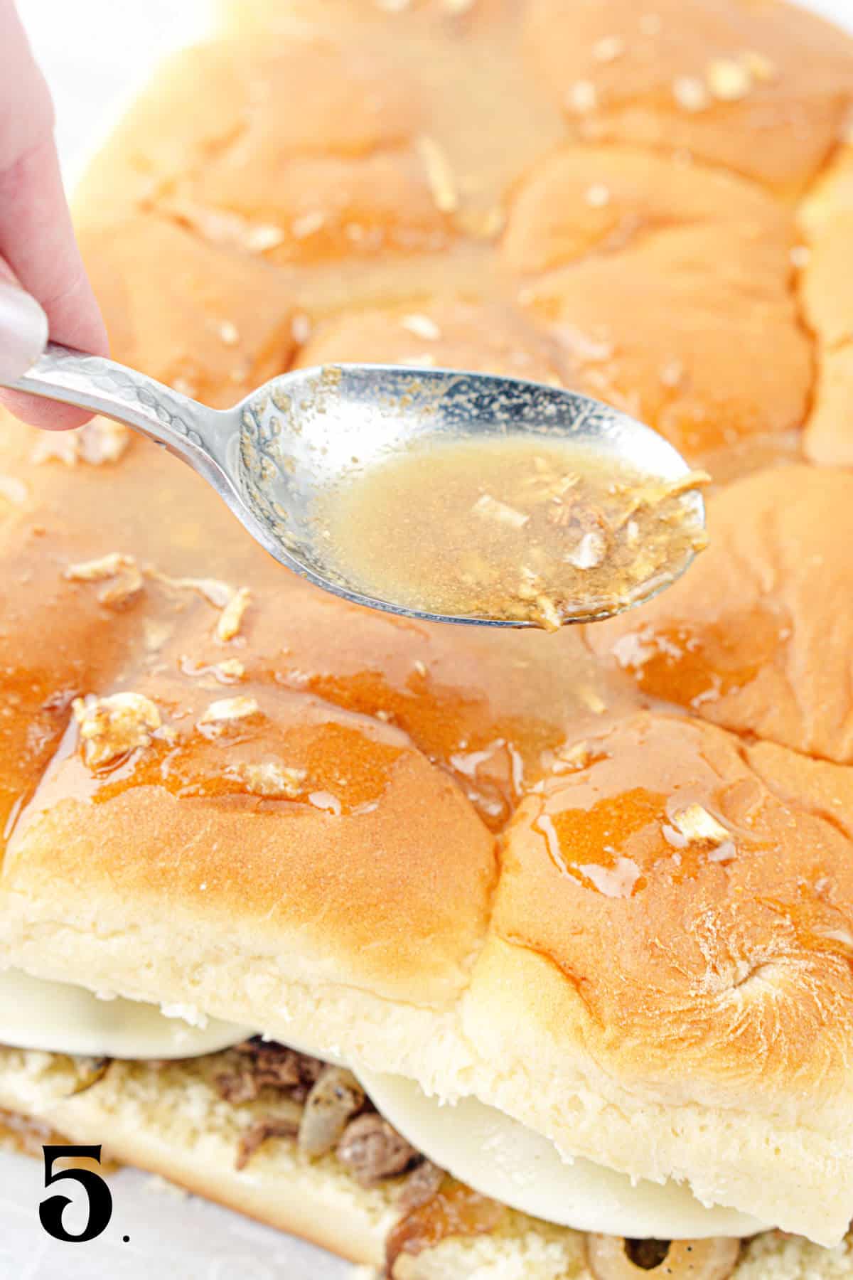 How to Make Philly Cheesesteak Sliders Step 5
