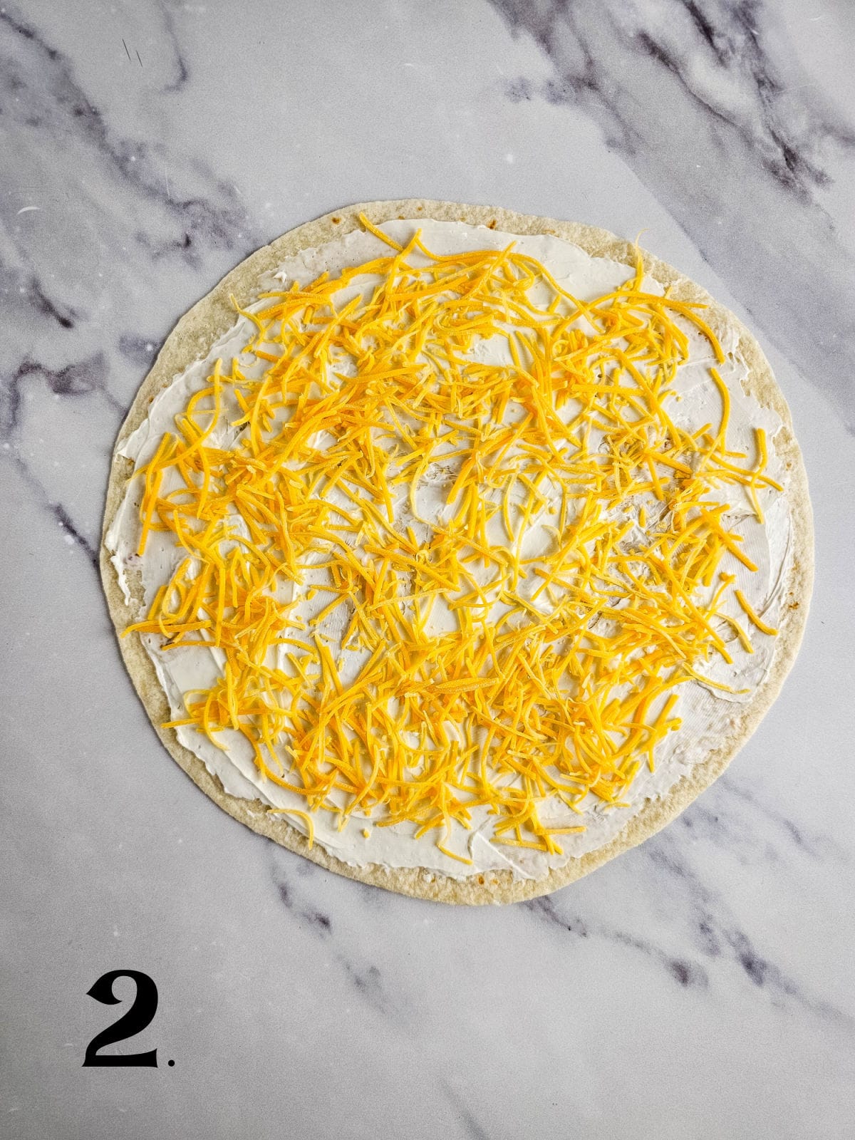 How to Make Turkey Cream Cheese Pinwheels Step 2