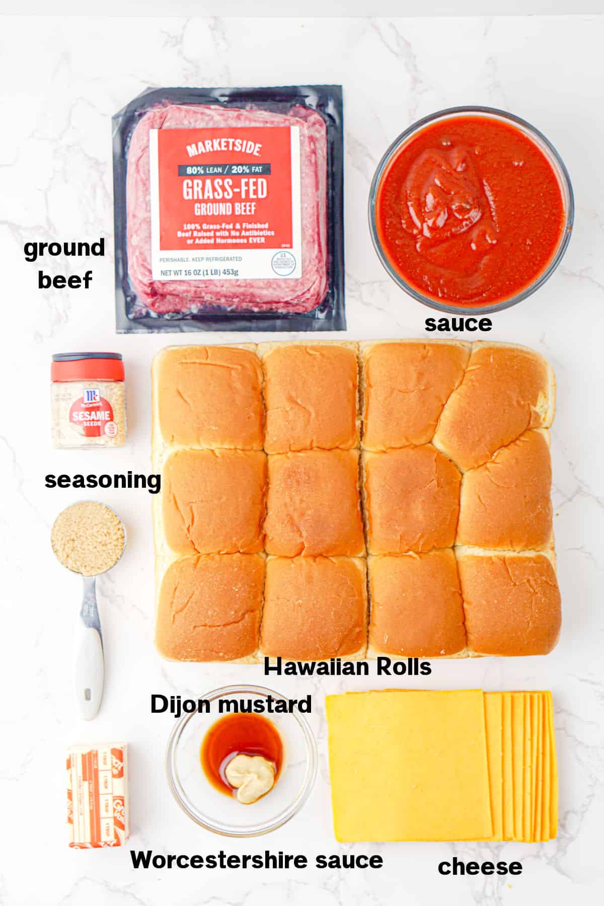 Sloppy Joe Sliders Ingredients