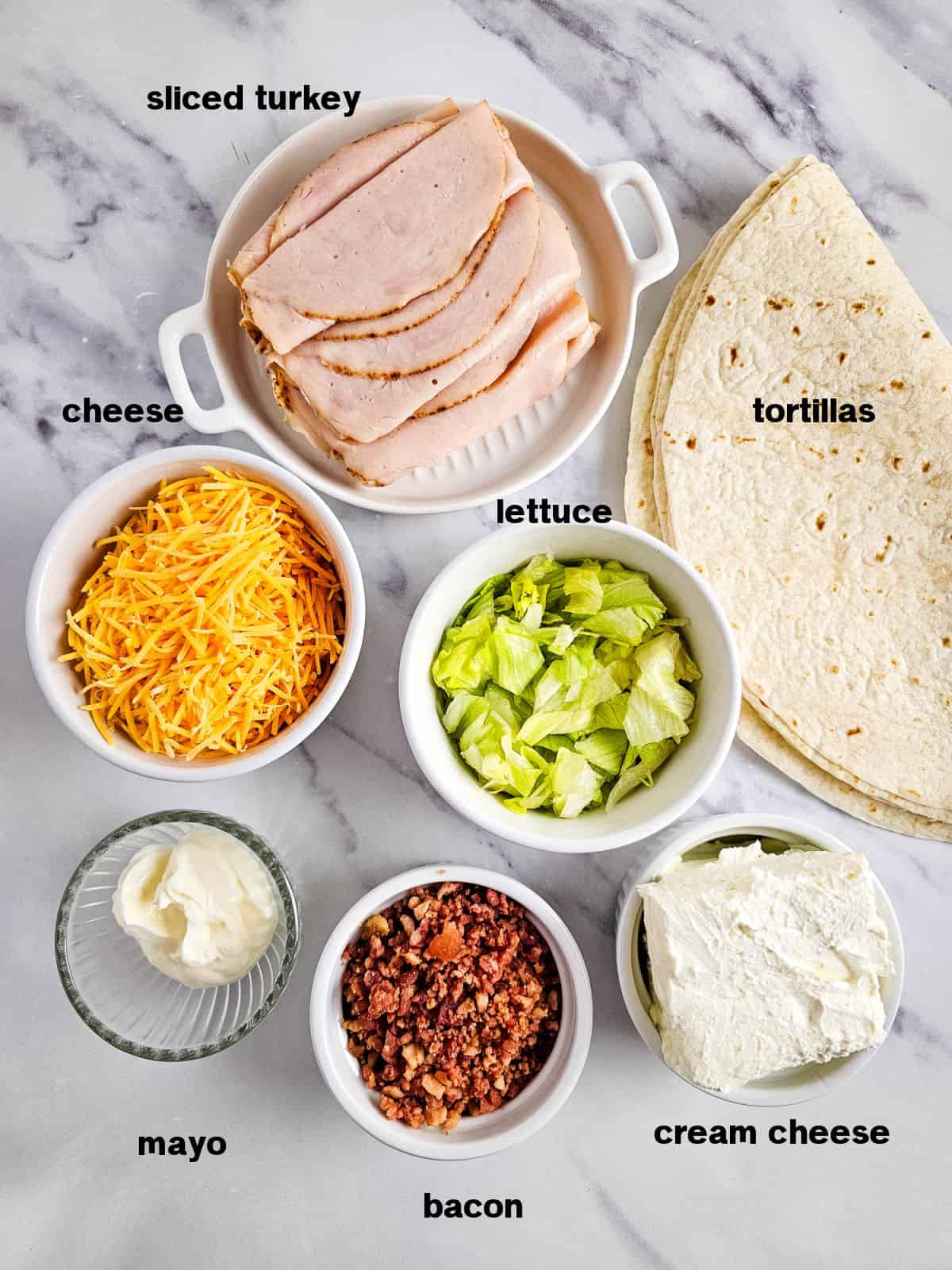 Turkey Pinwheels Ingredients