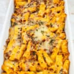 Baked Rigatoni Pasta with Jar Sauce