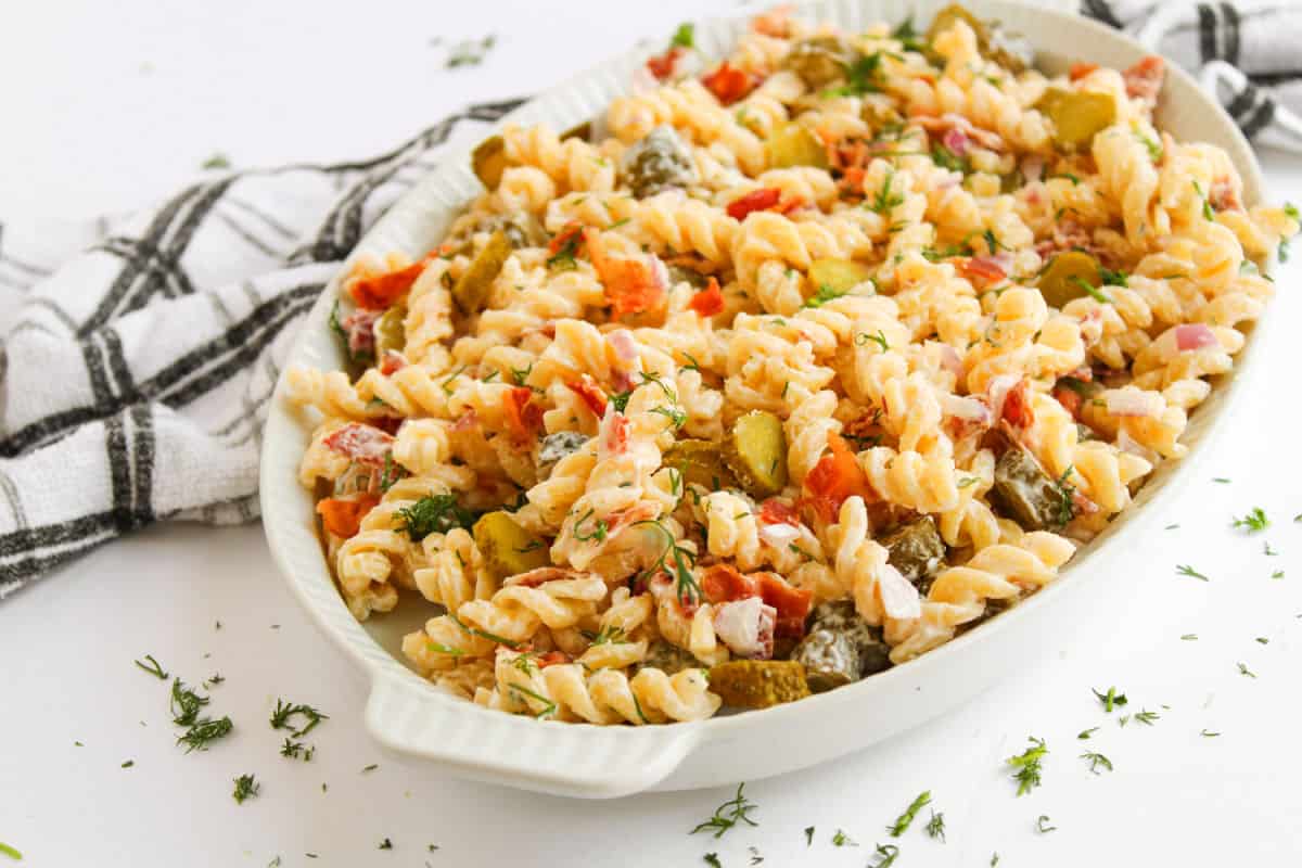 Best Dill Pickle Pasta Salad