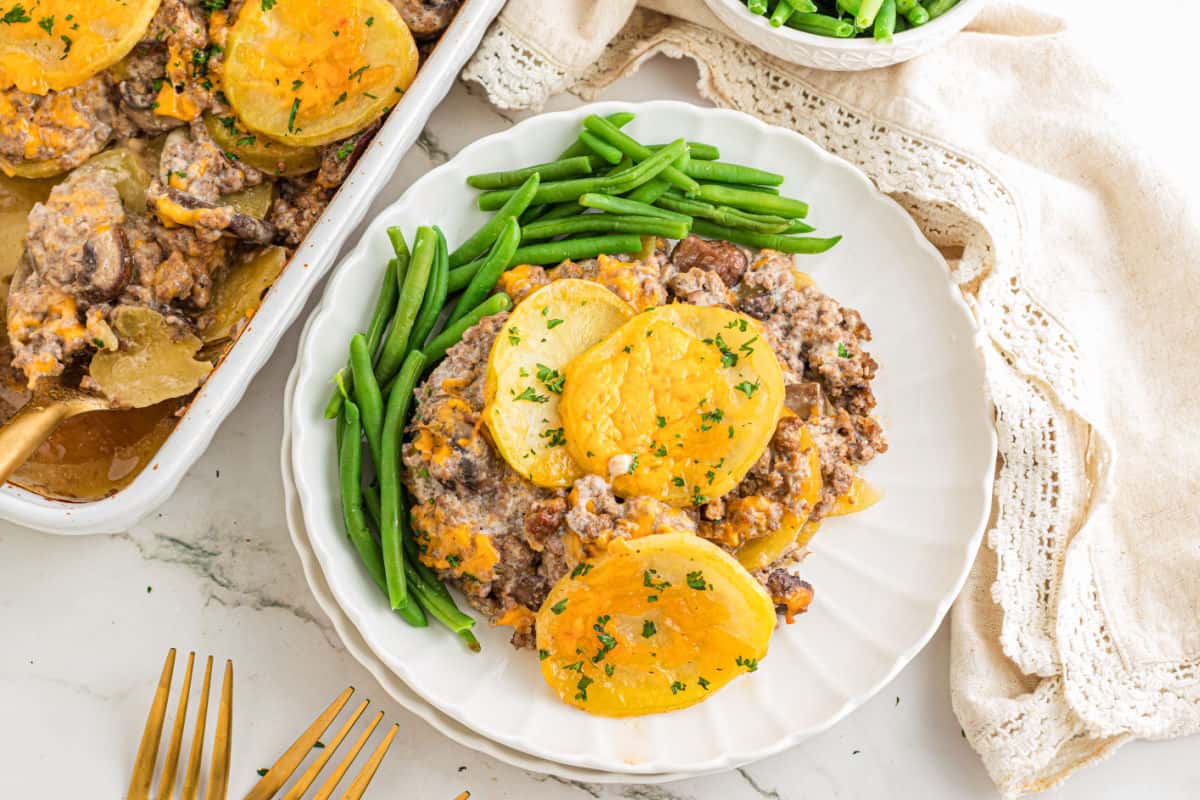 Best Hamburger Potato Casserole