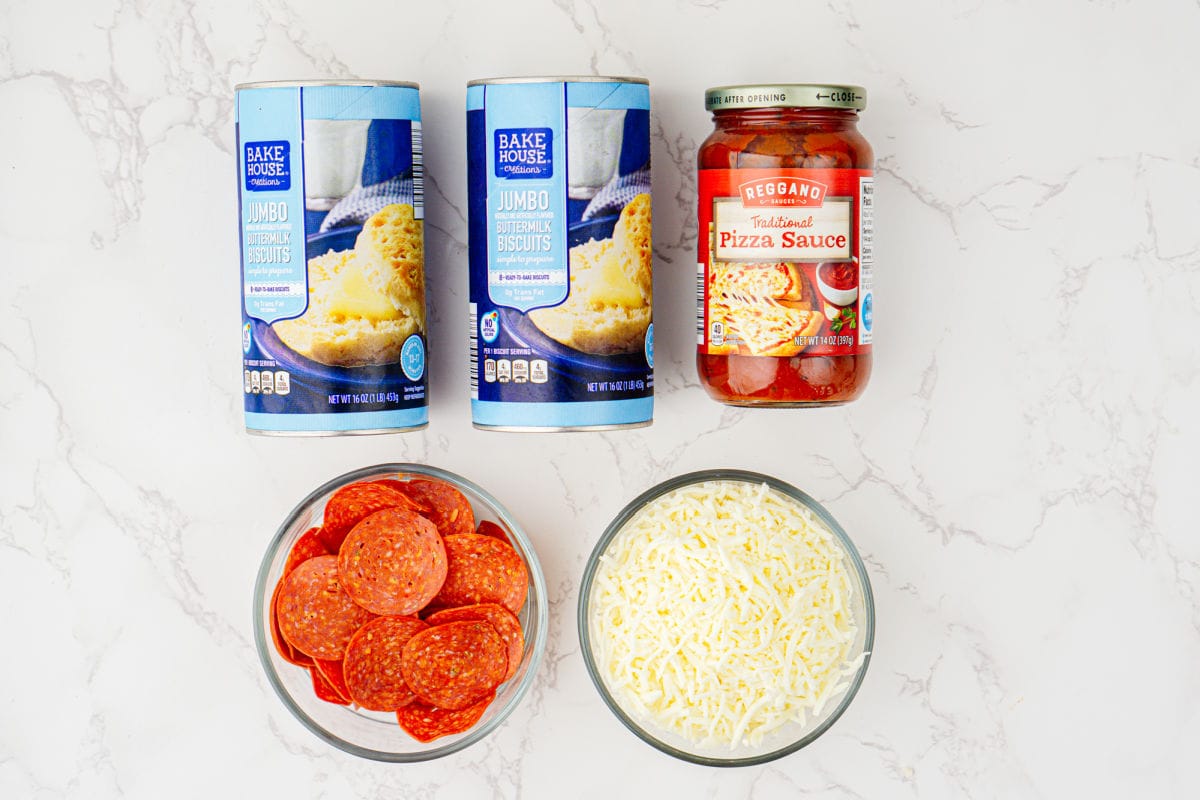 Bubble Up Pizza Bake Ingredients