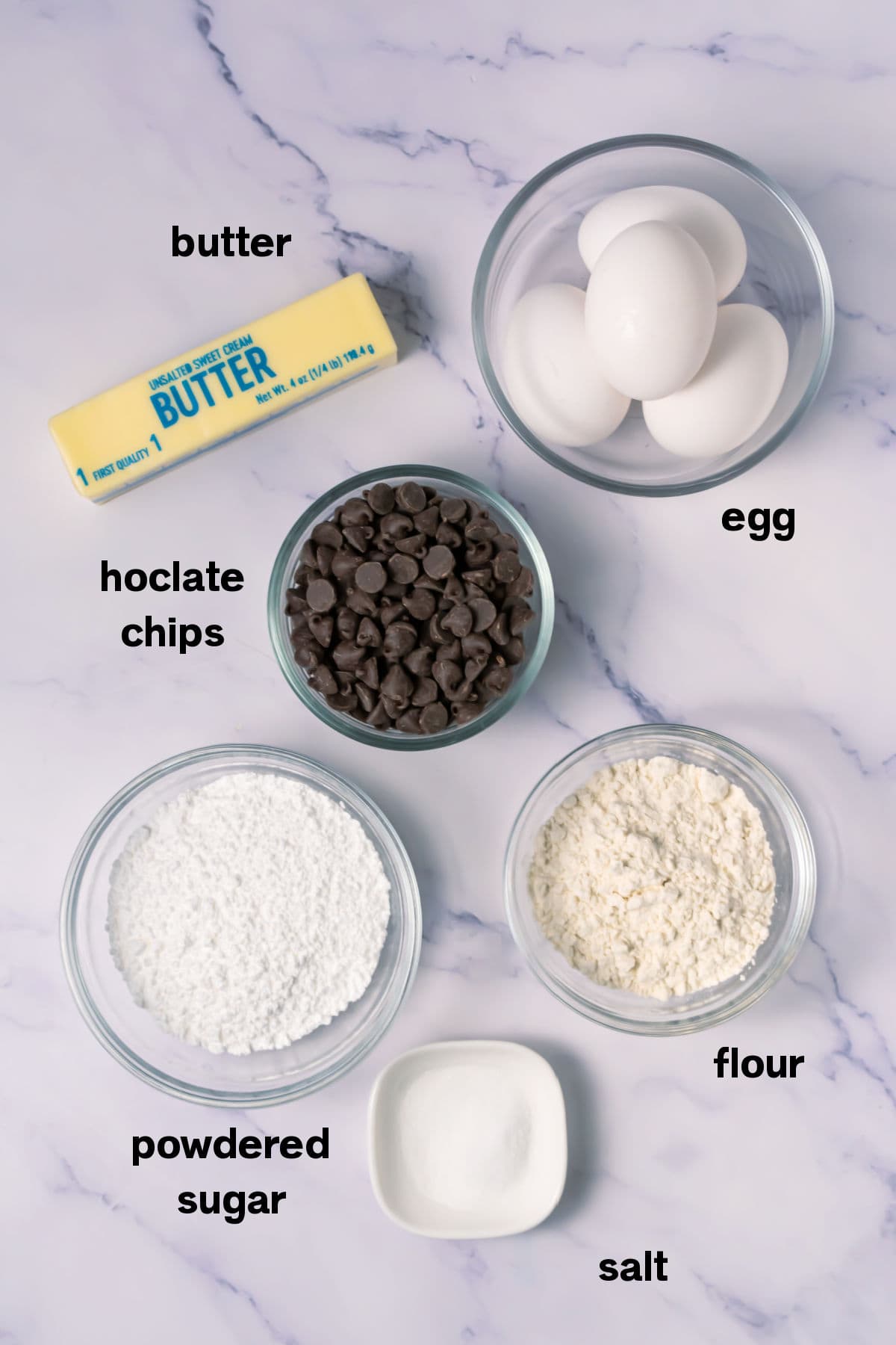 Chocolate Mini Lava Cakes Ingredients