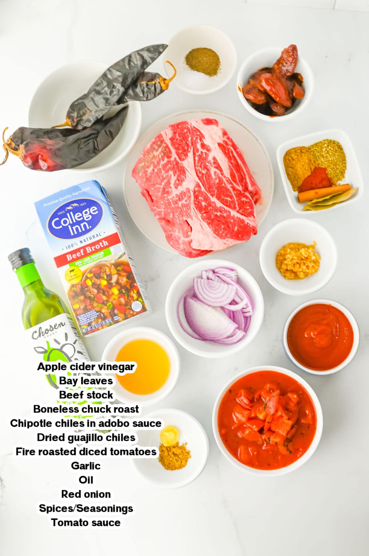 Crock Pot Birria Tacos Ingredients