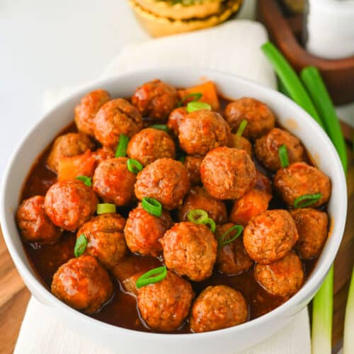 Crock pot Hawiaan Meatballs