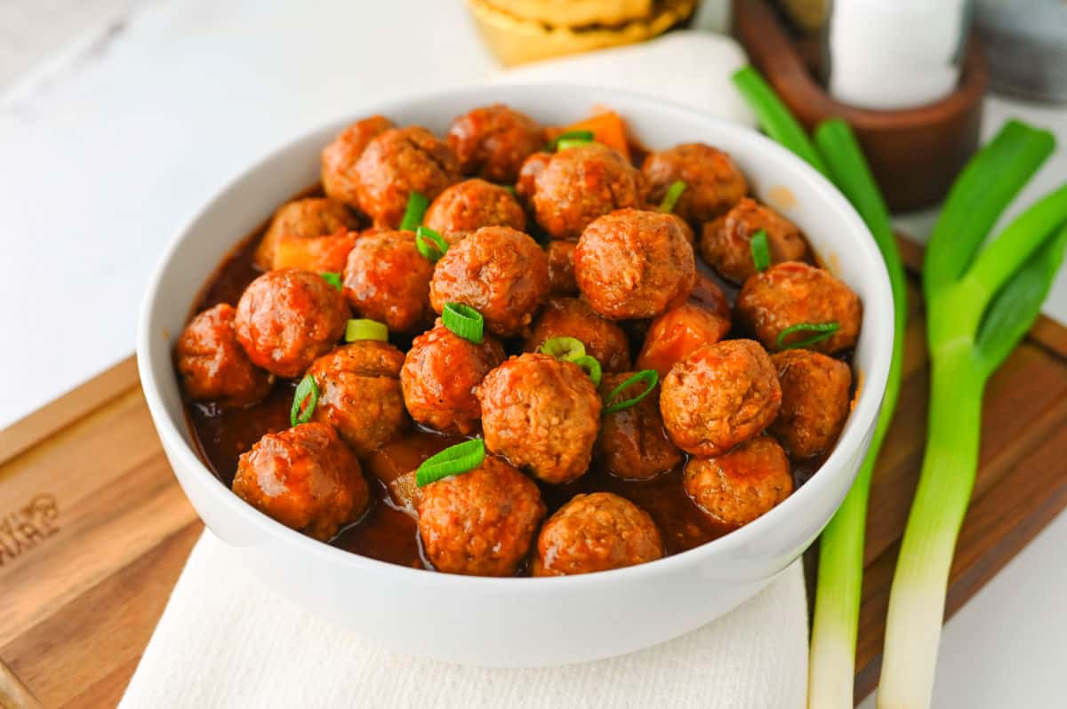 Crock pot Hawiaan Meatballs Recipe