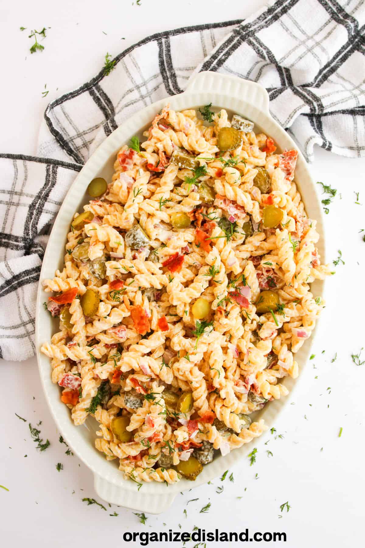Dill Pickle Pasta Salad