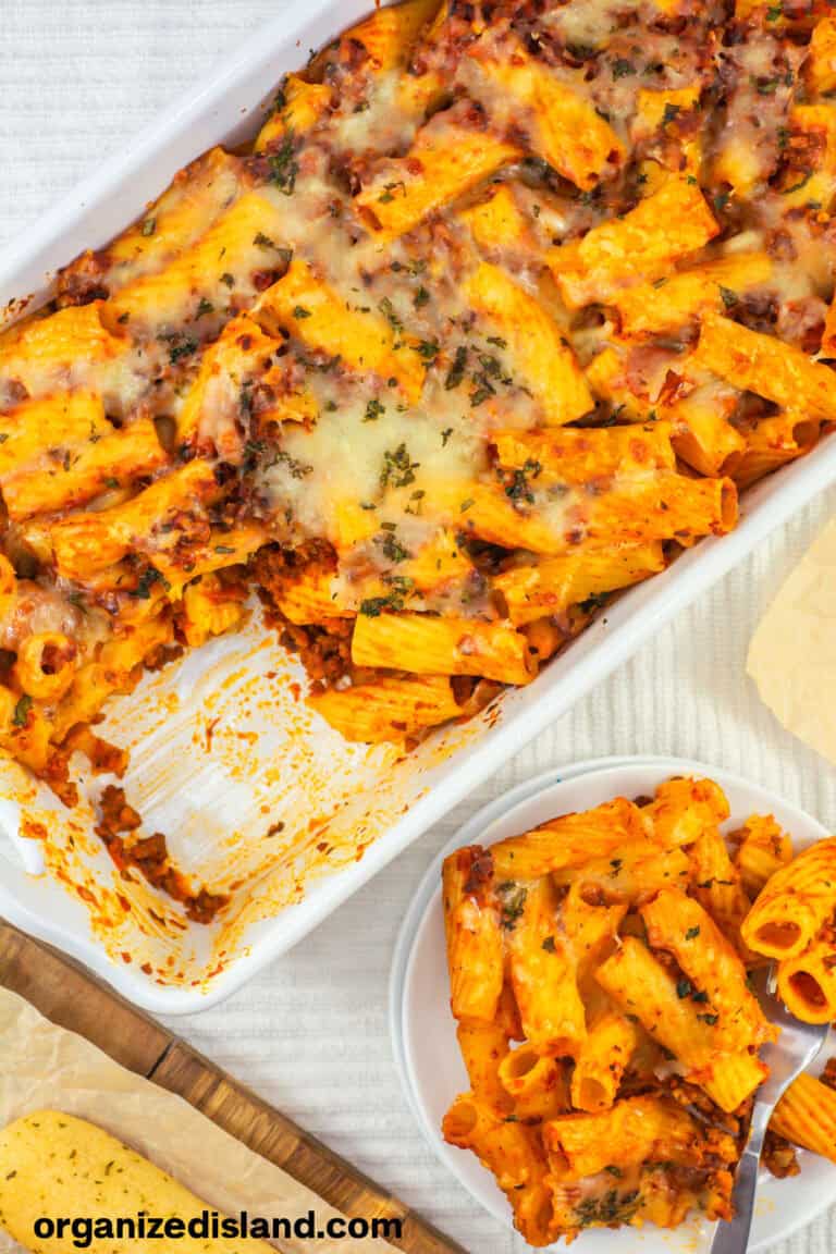 Easy Baked Rigatoni Pasta