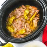 Easy Crock pot Mississippi Pork Roast