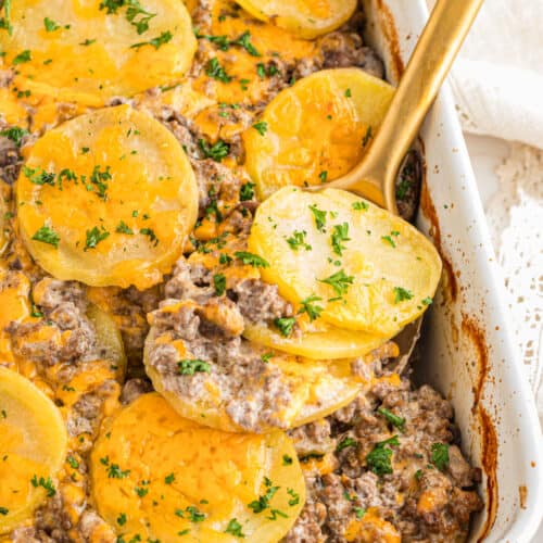 Easy Hamburger Potato Casserole