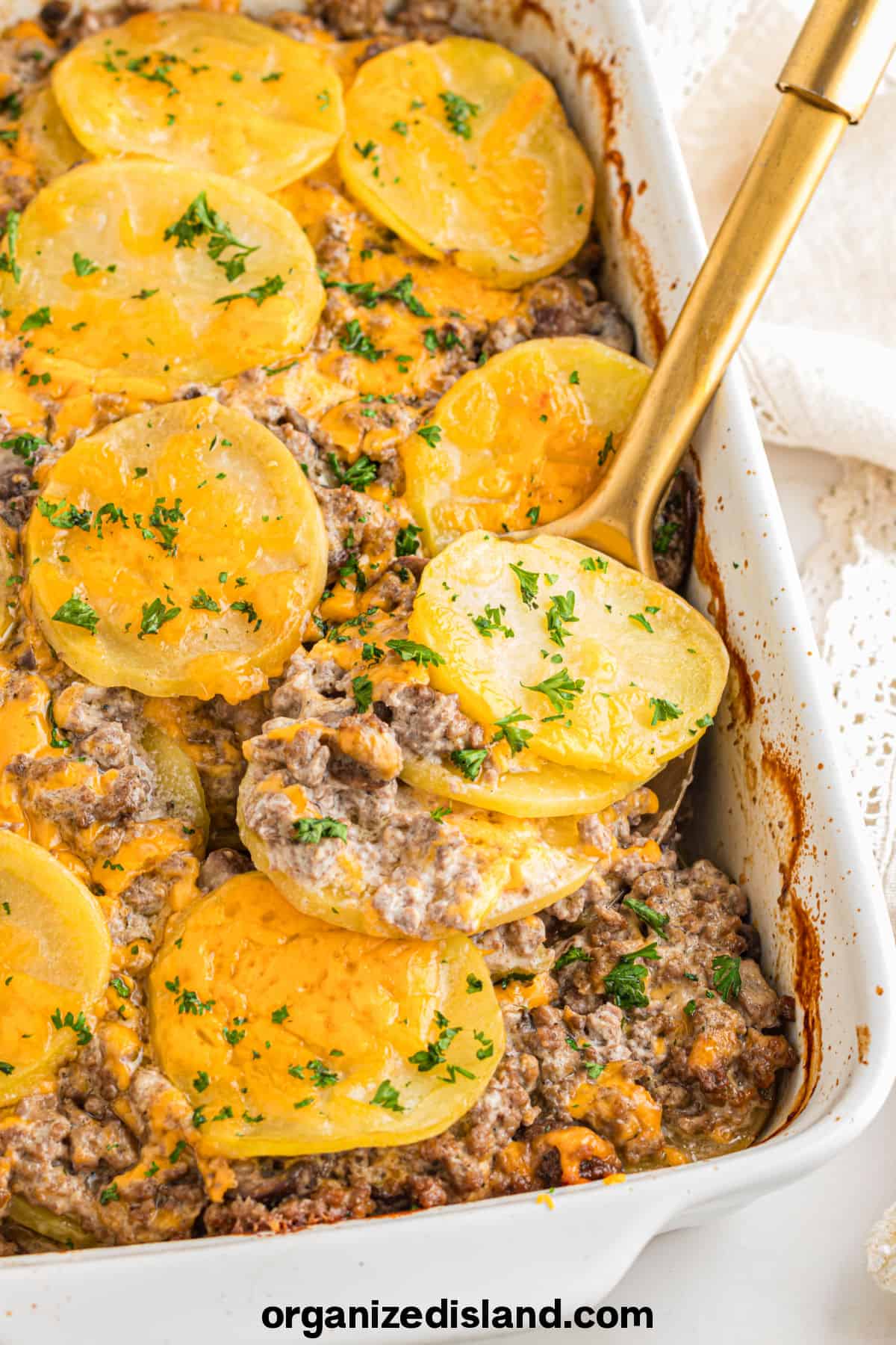 Easy Hamburger Potato Casserole
