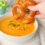 Easy Pretzel Beer Cheese Dip
