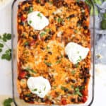 Ground Beef Enchilada Casserole