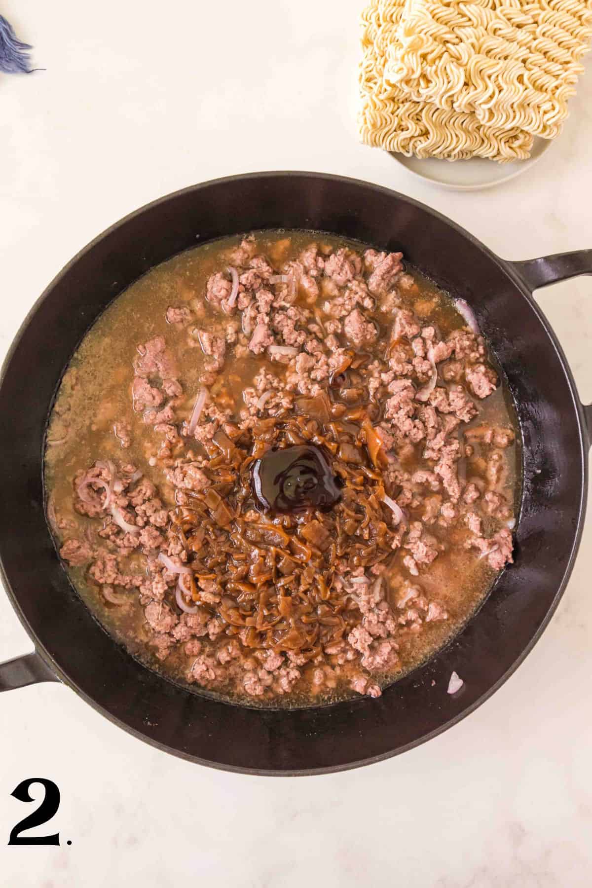How to Make Beef Ramen Noodles Step 2