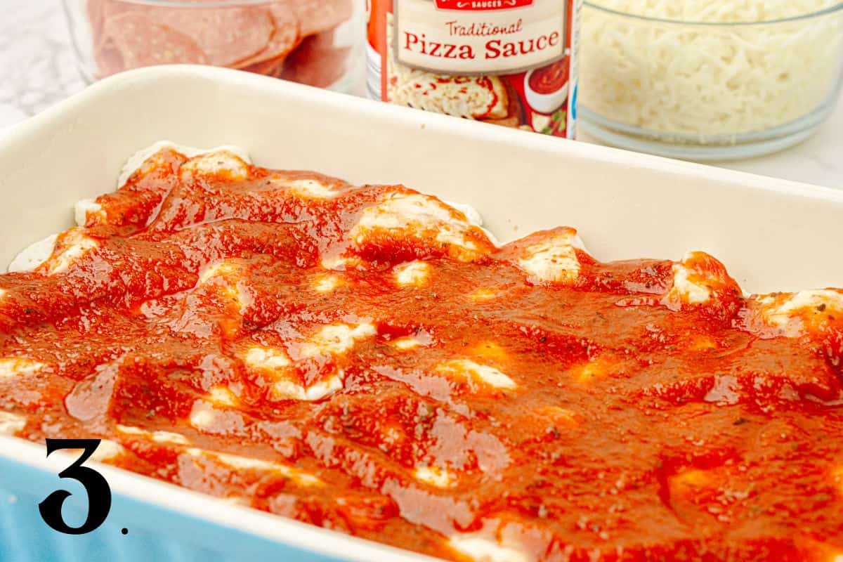 How to Make Bubble Up Pizza Bake Step 3