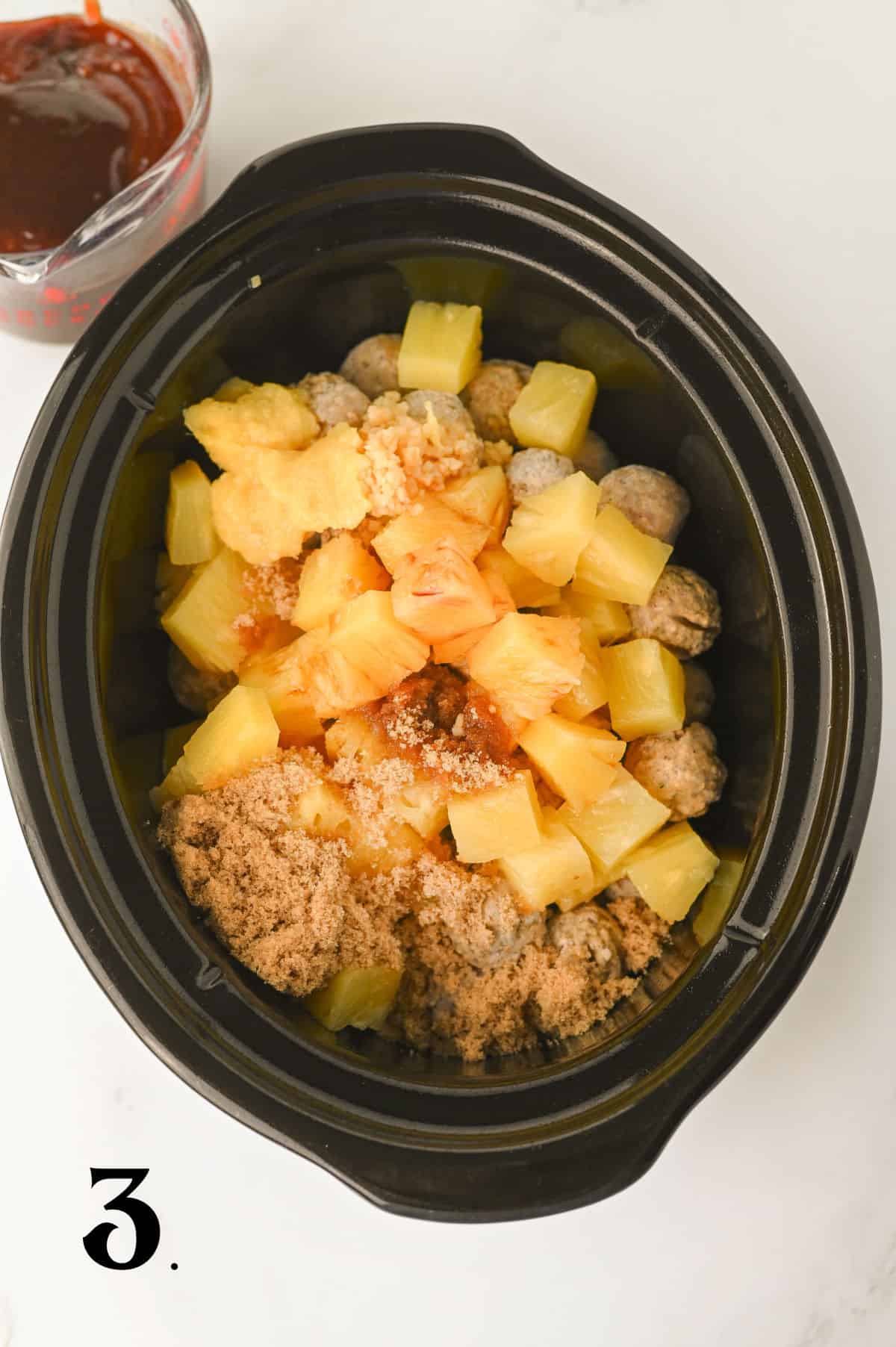 How to Make Crock Pot Hawaiian Meatballs Step 3