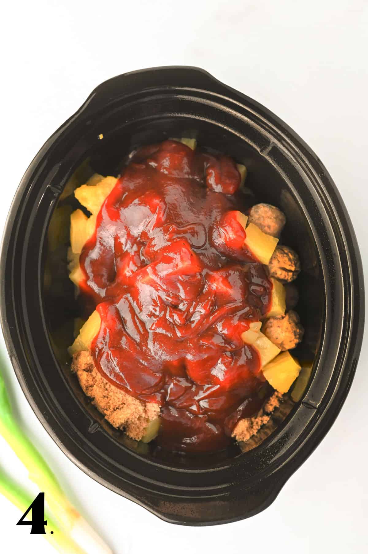 How to Make Crock Pot Hawaiian Meatballs Step 4