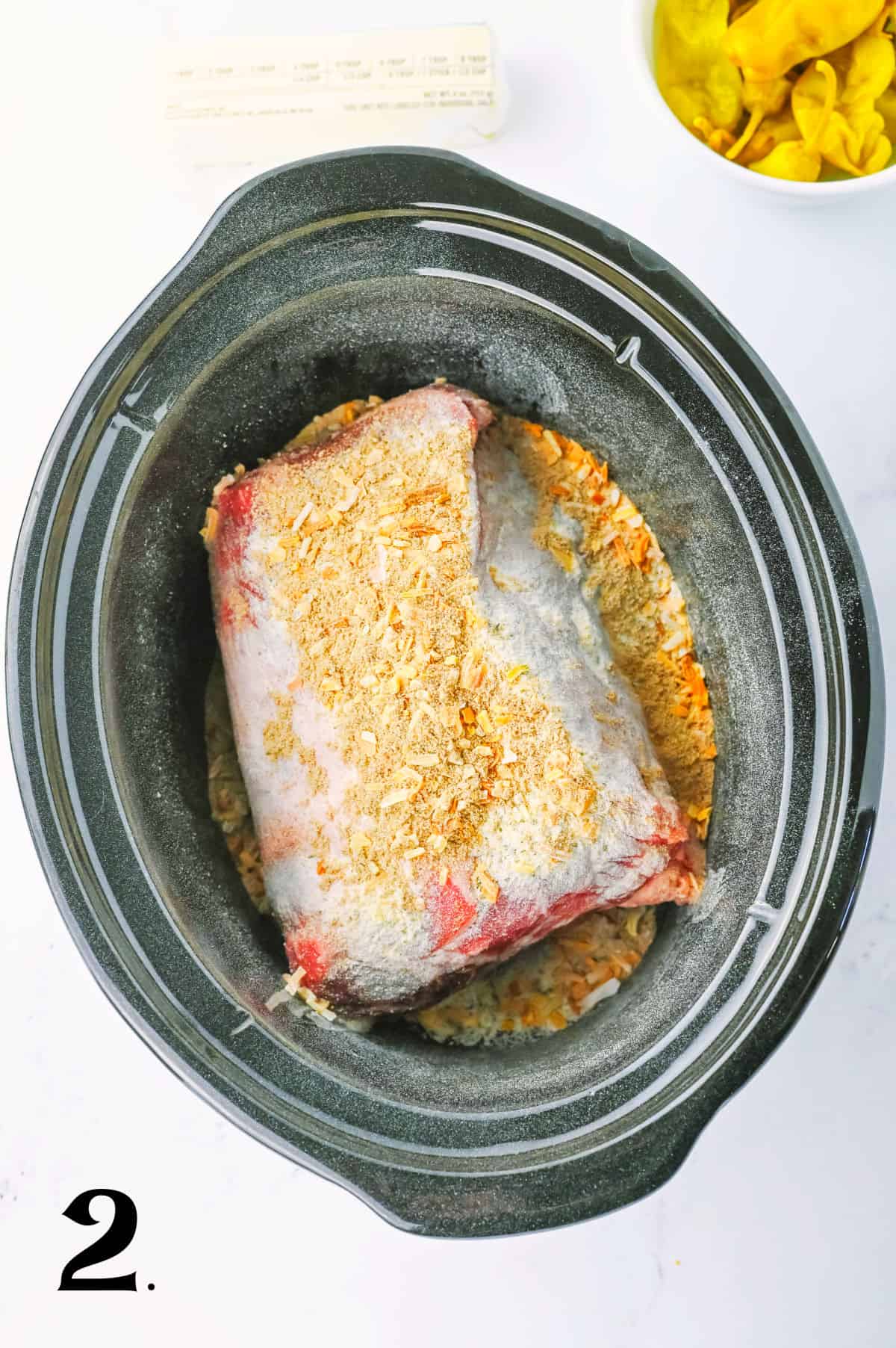How to Make Crock pot Mississippi Pork Roast - Step 2