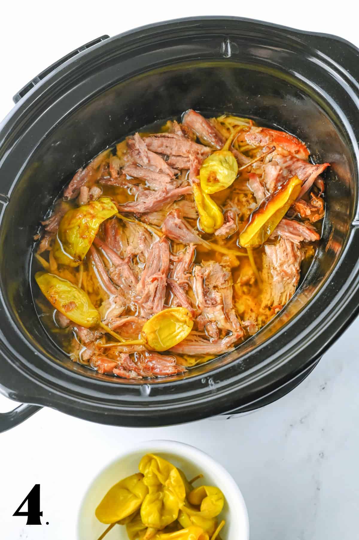 How to Make Crock pot Mississippi Pork Roast - Step 4