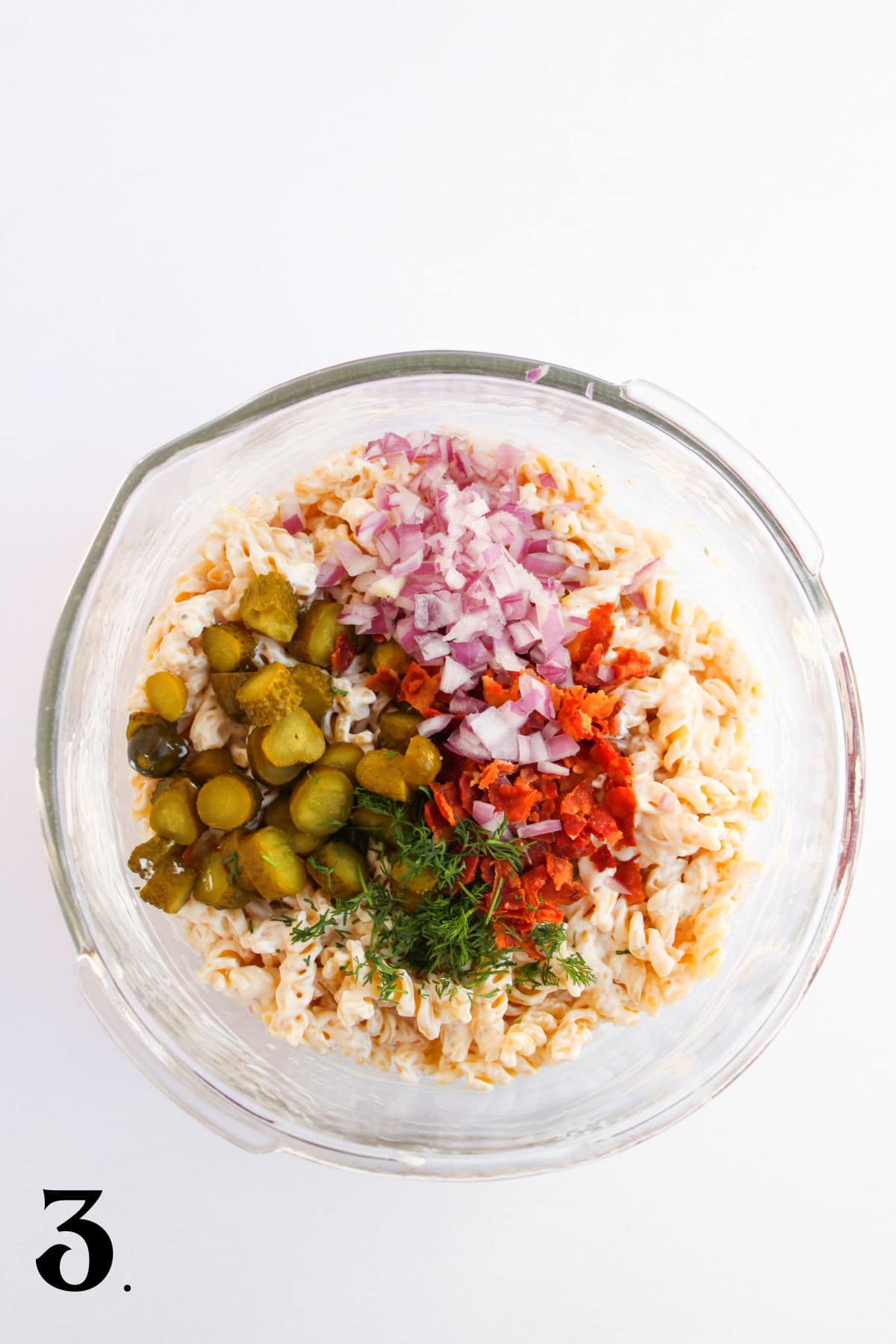 How to Make Dill Pickle Pasta Salad Step 3