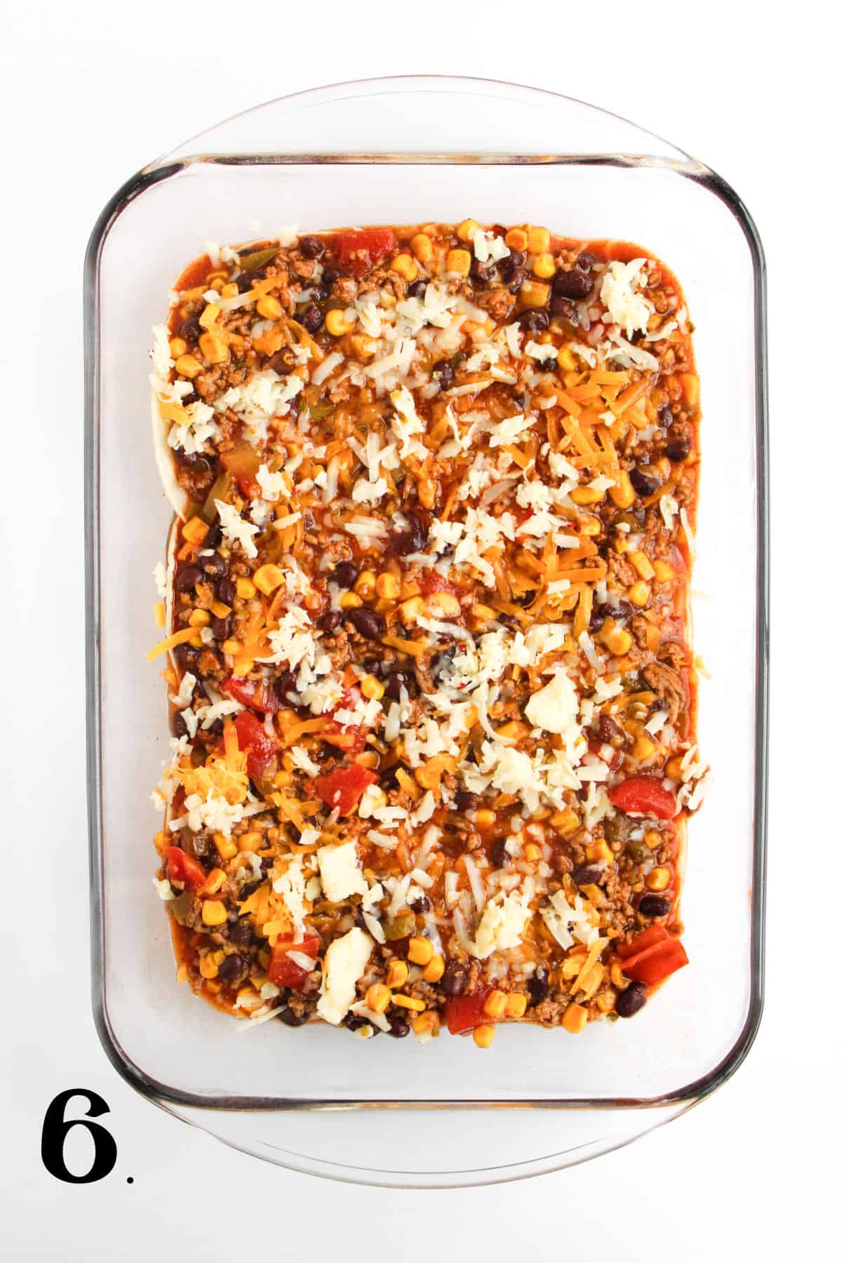 How to Make Ground Beef Enchilada Casserole Step 6