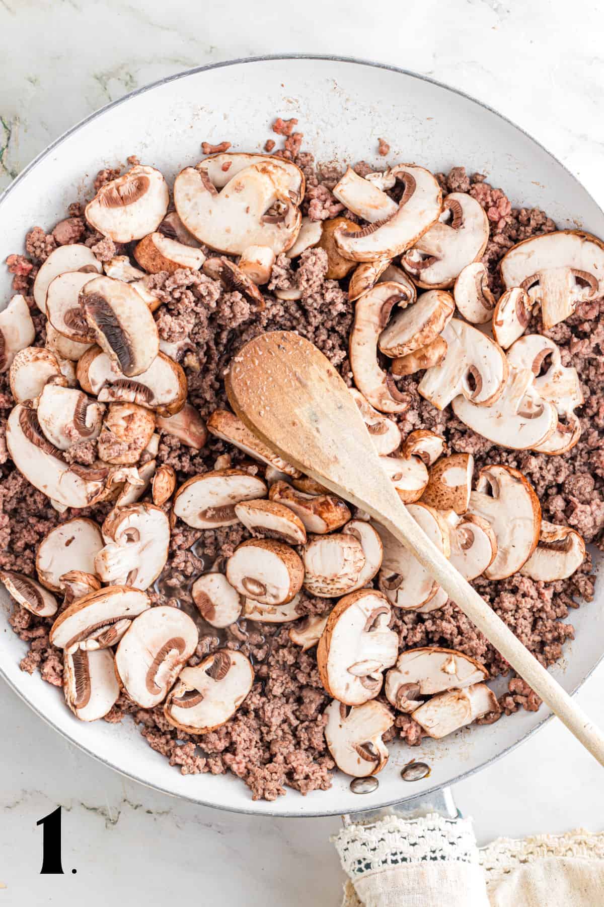 How to Make Hamburger Potato Casserole Step 1