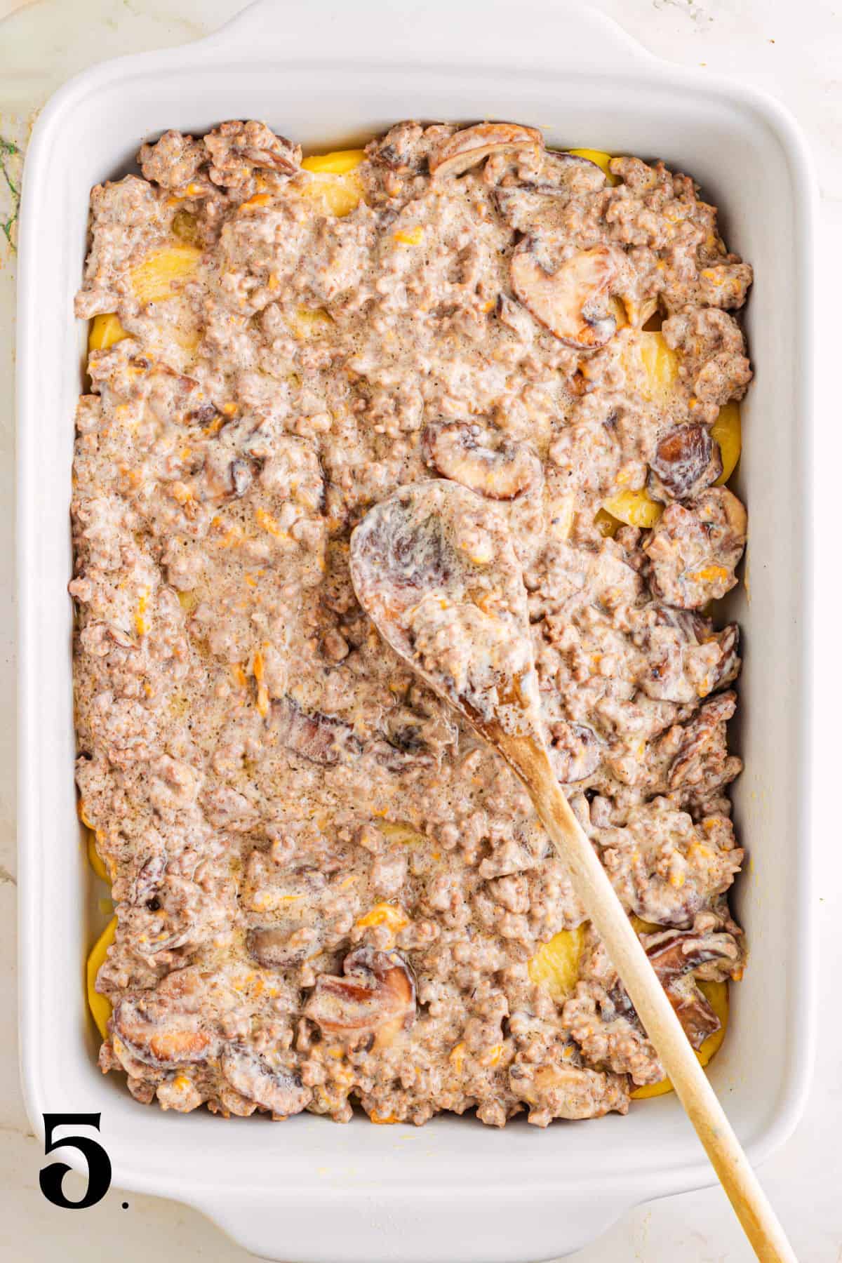 How to Make Hamburger Potato Casserole Step 5