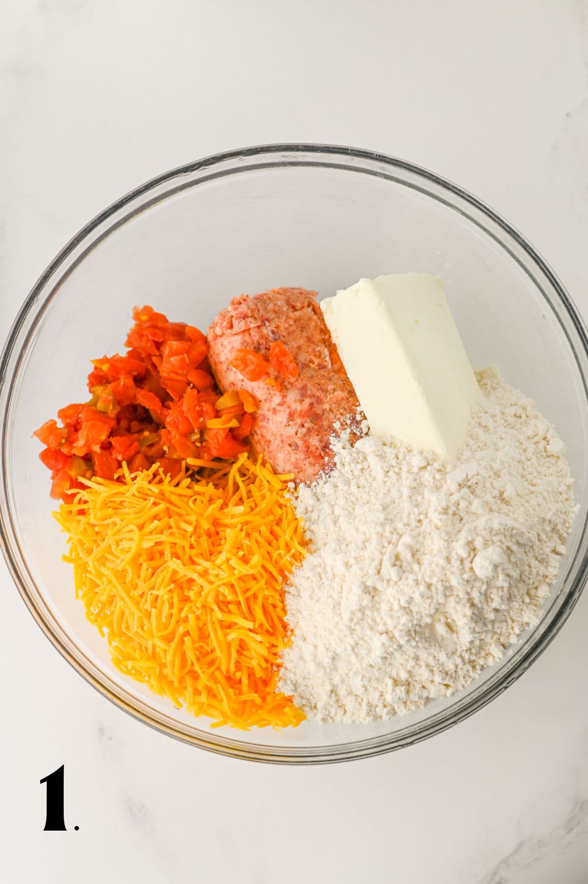 How to Make Rotel Cream Cheese Sausage Balls Step 1 1