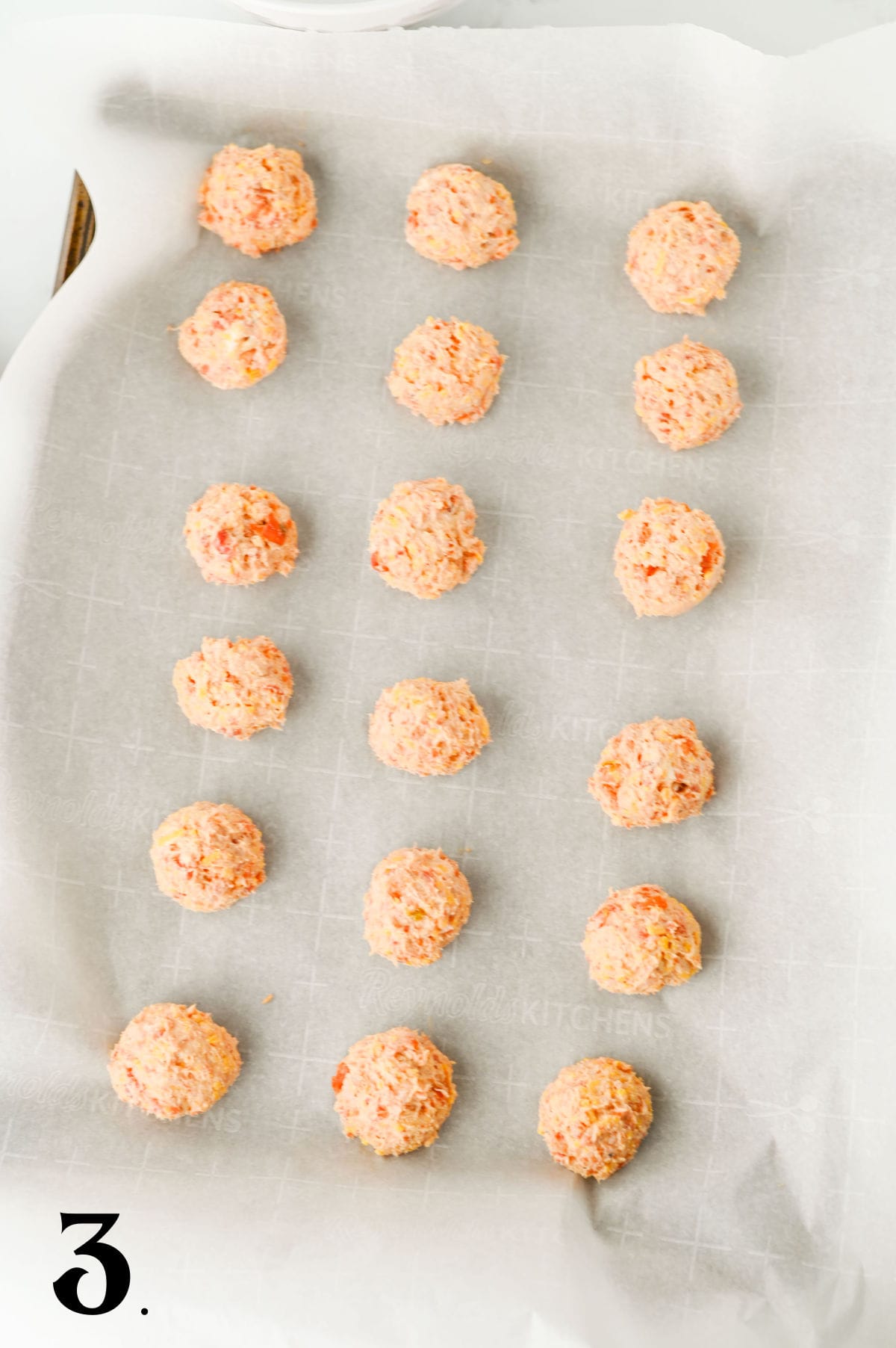 How to Make Rotel Cream Cheese Sausage Balls Step 3