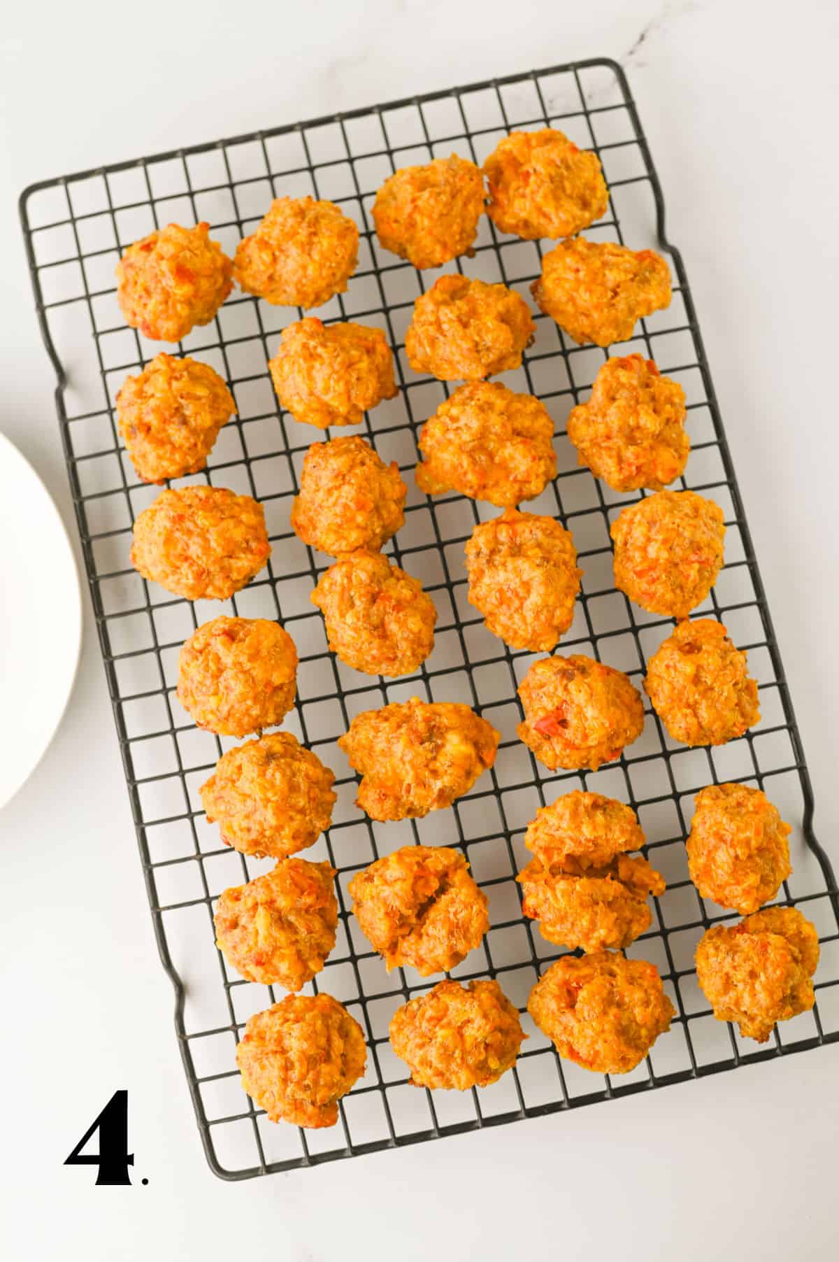 How to Make Rotel Cream Cheese Sausage Balls Step 4