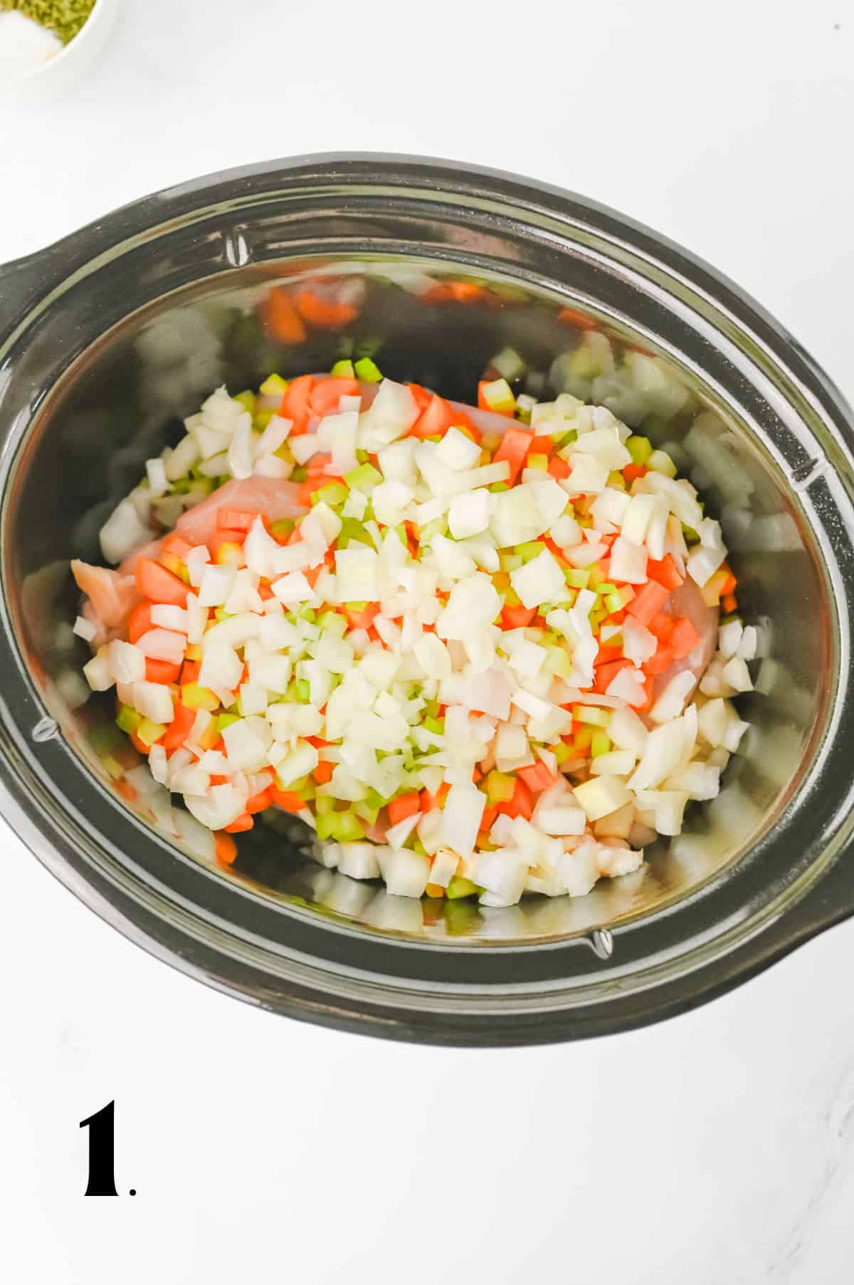 How to Make Slow Cooker Chicken Gnocchi Soup Step 1