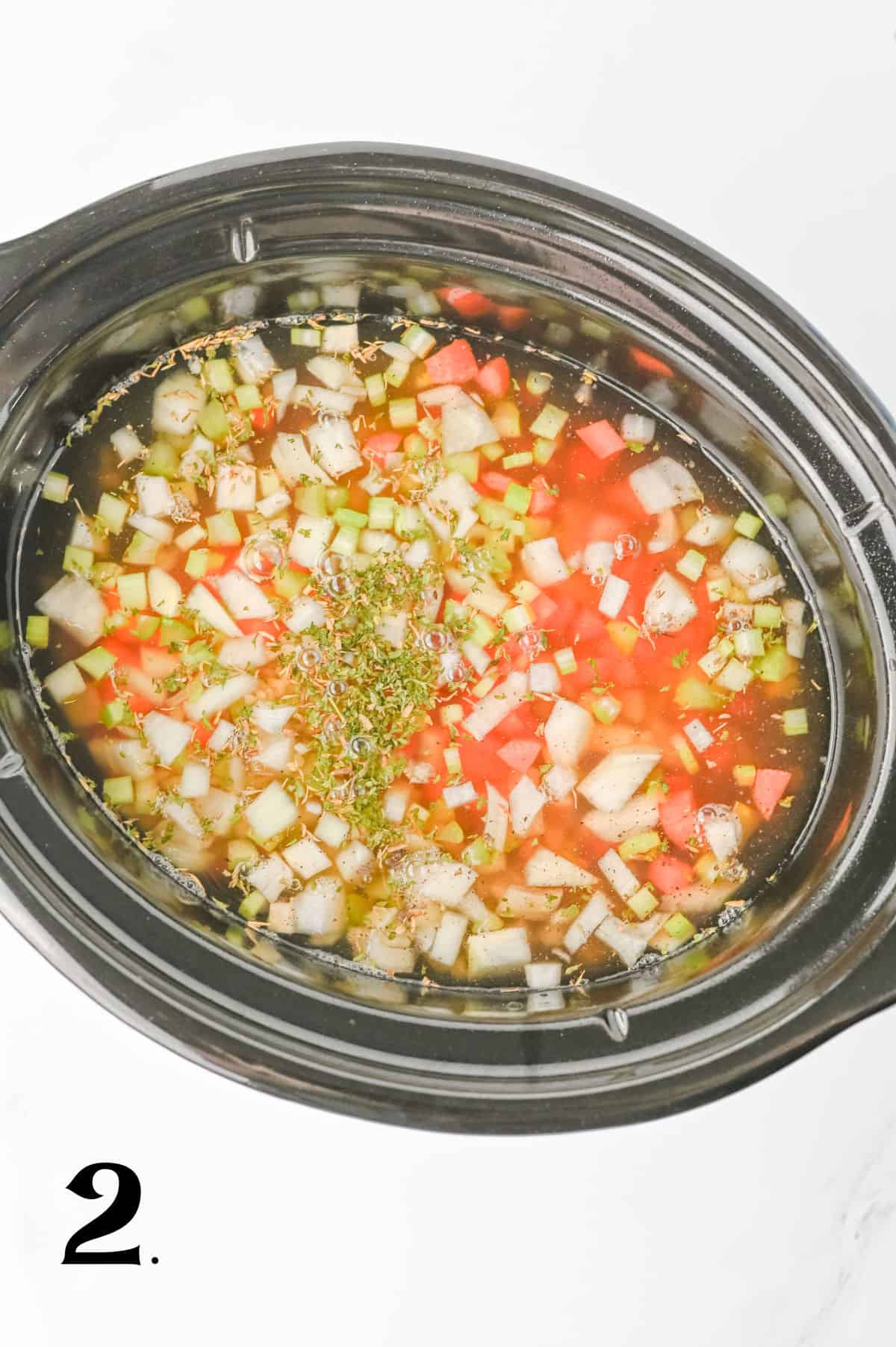 How to Make Slow Cooker Chicken Gnocchi Soup Step 2