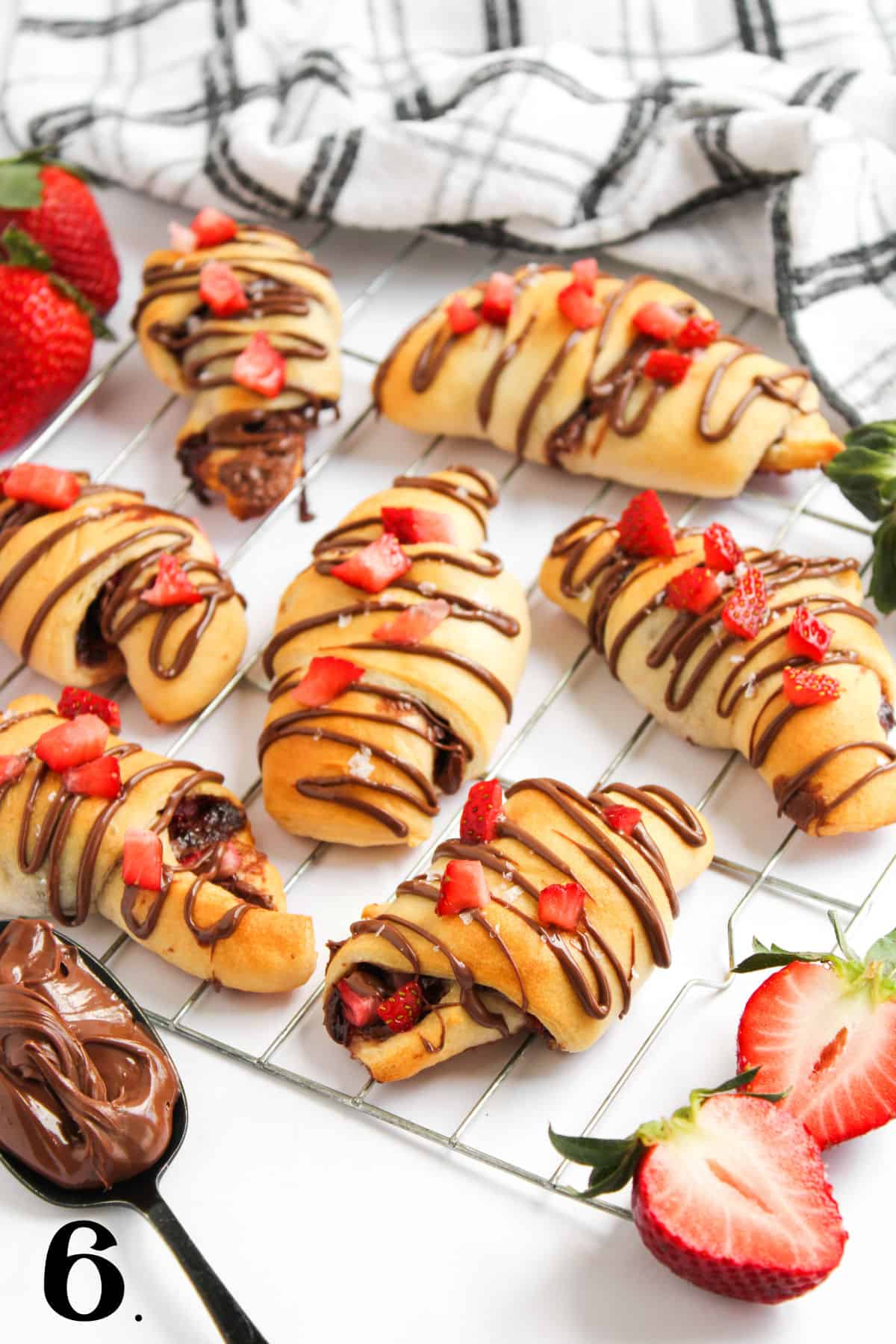 How to Make Strawberry Filled Croissants Step 6