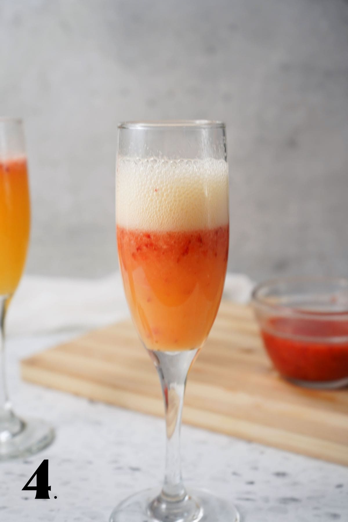 How to Make a Strawberry Mimosa Step 4