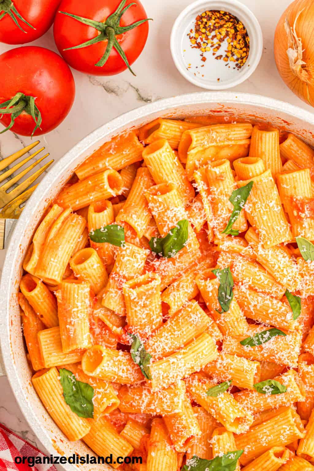 Easy Rigatoni alla Vodka Recipe - Organized Island