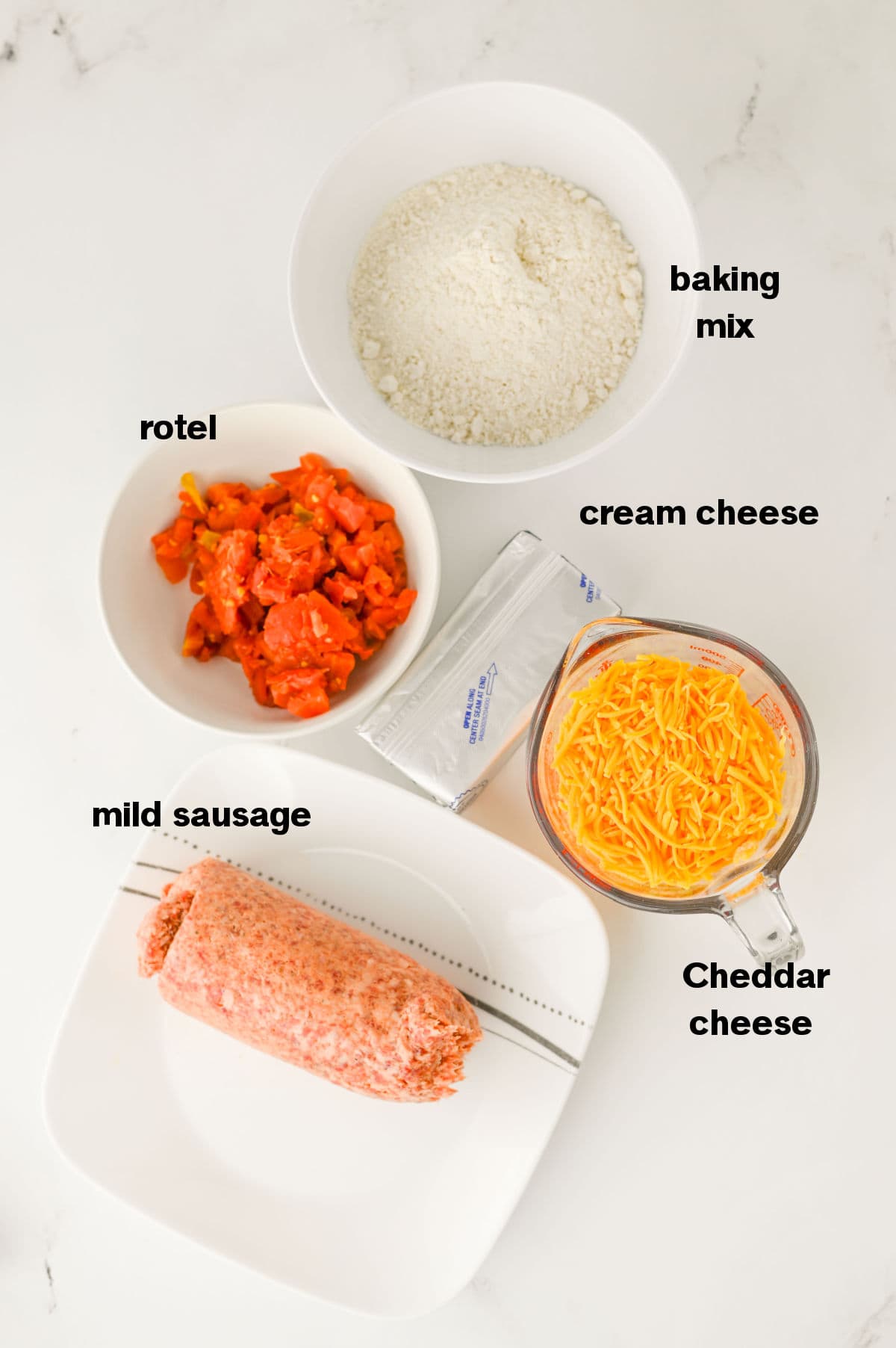 Rotel Cream Cheese Sausage Balls Ingredients