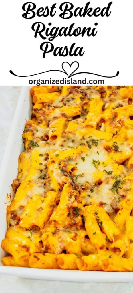 Simple Baked Rigatoni Pasta