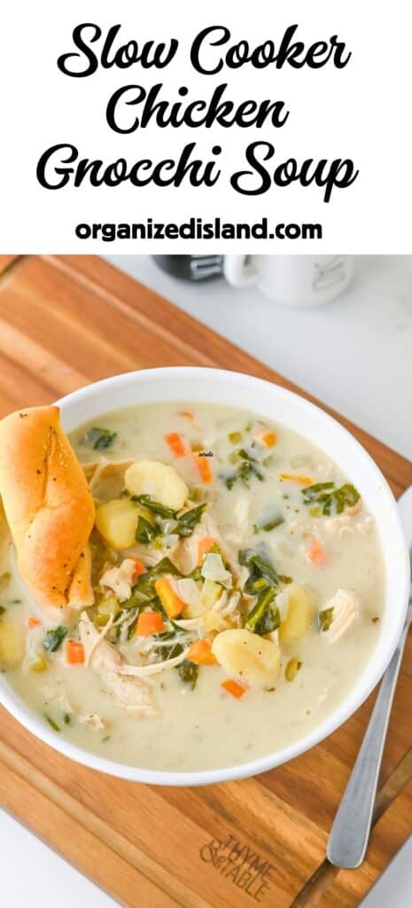 Slow Cooker Chicken Gnocchi Soup